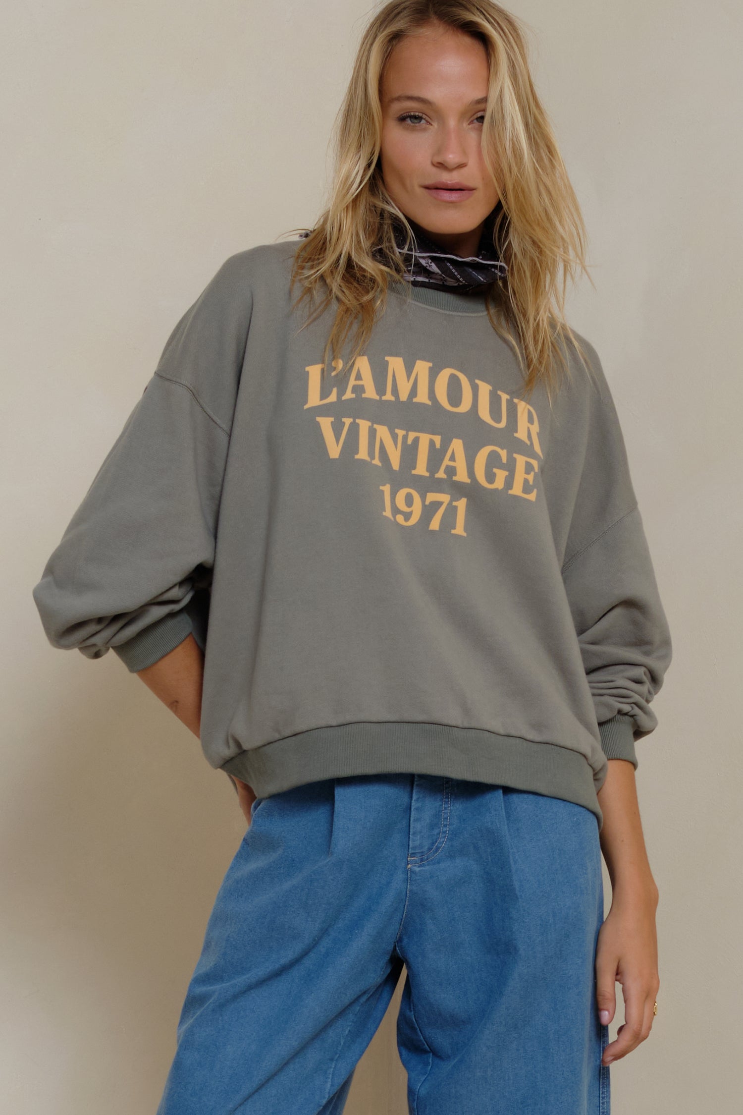 Lilya | L'Amour Vintage Sweater Faded Green