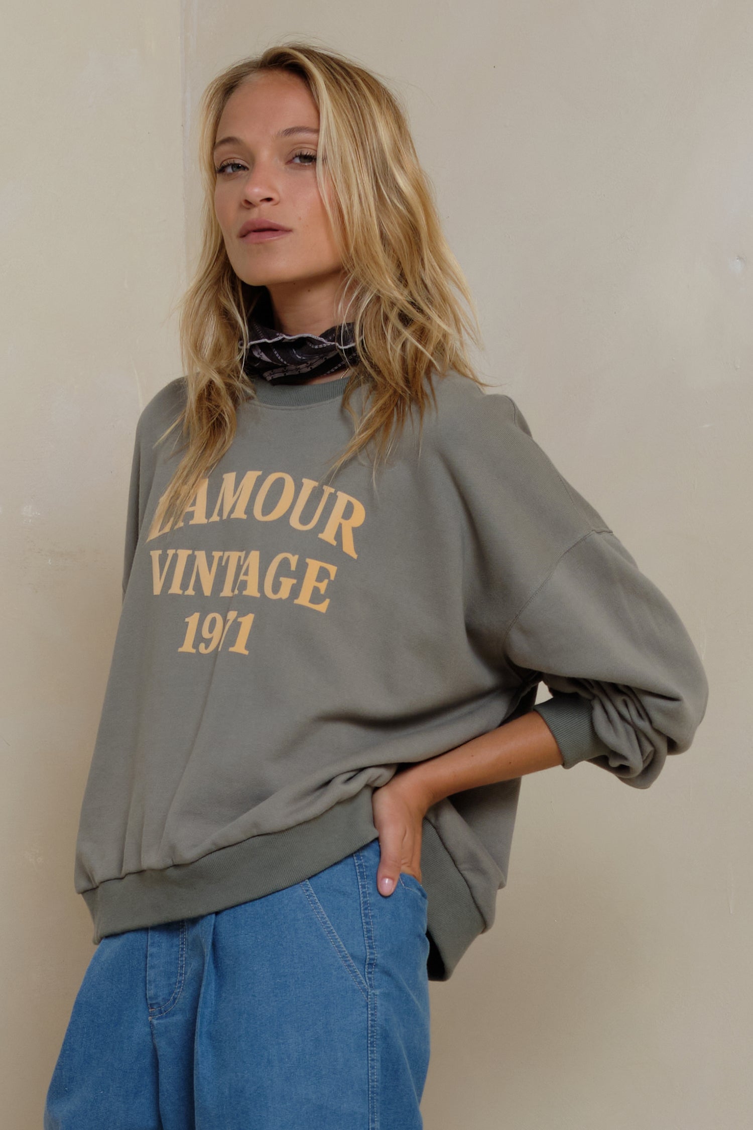 Lilya | L'Amour Vintage Sweater Faded Green