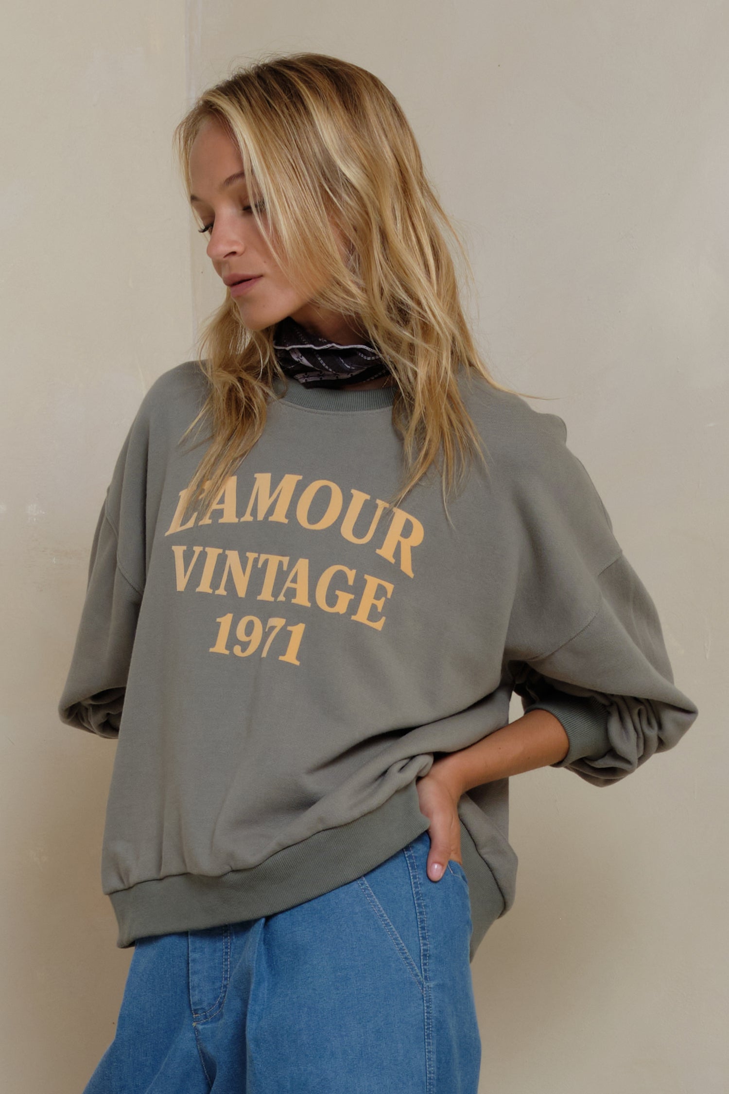 Lilya | L'Amour Vintage Sweater Faded Green
