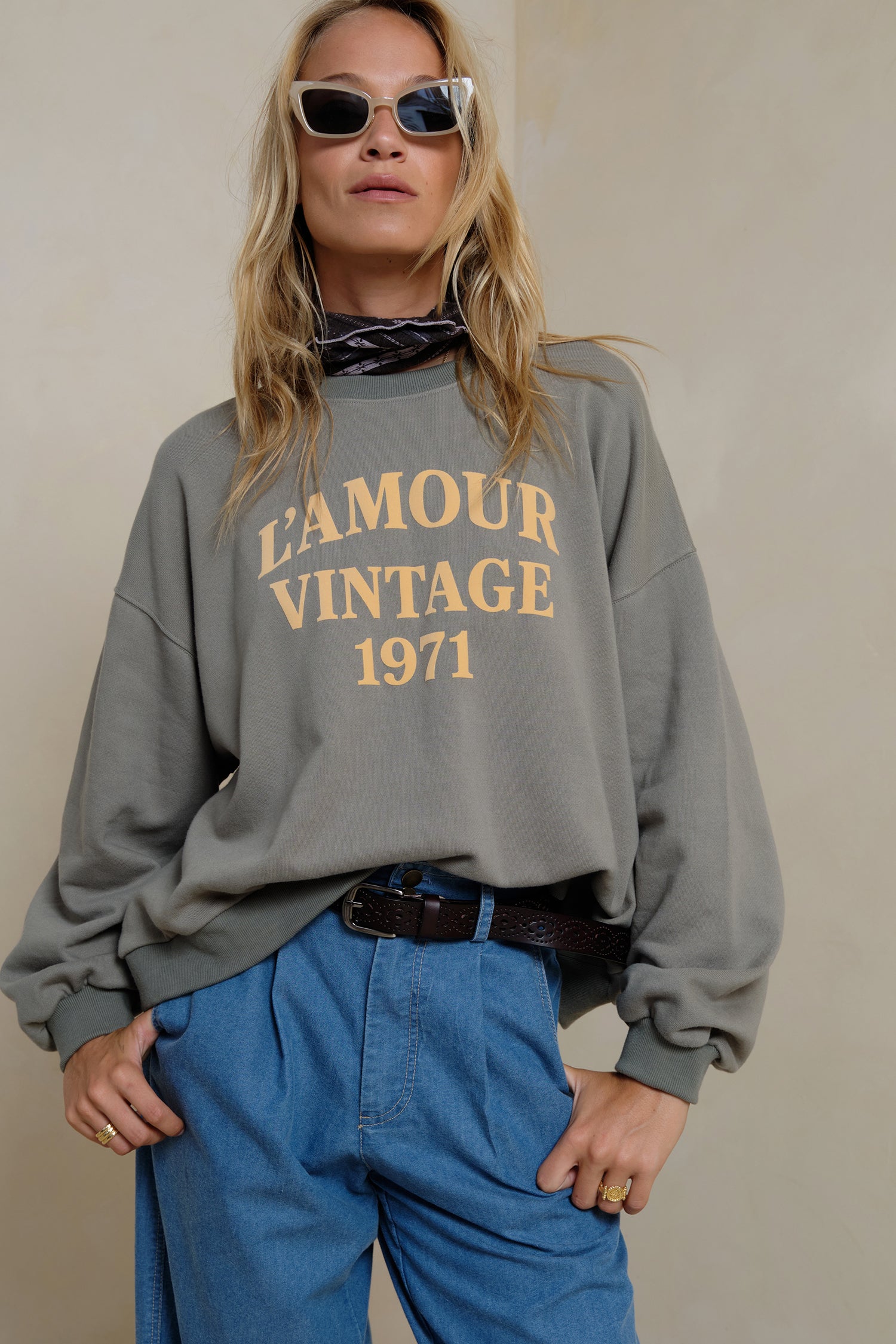 Lilya | L'Amour Vintage Sweater Faded Green