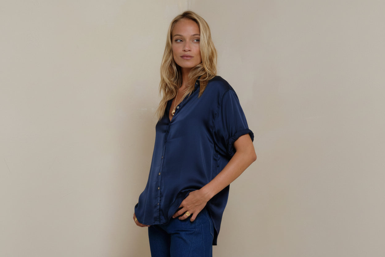 Lilya | Hutton Shirt Navy