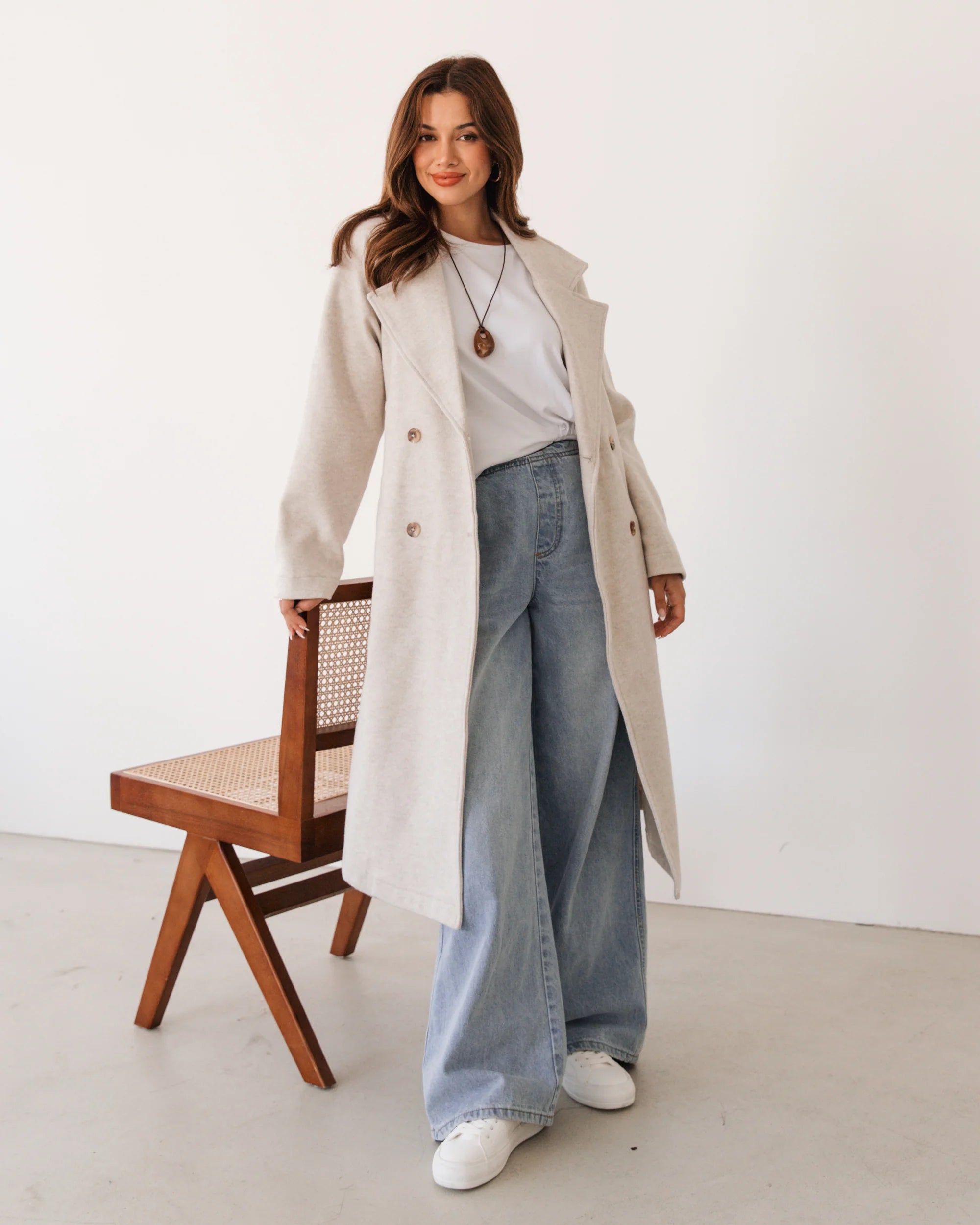 Label of Love | Raven Coat- Stone Grey