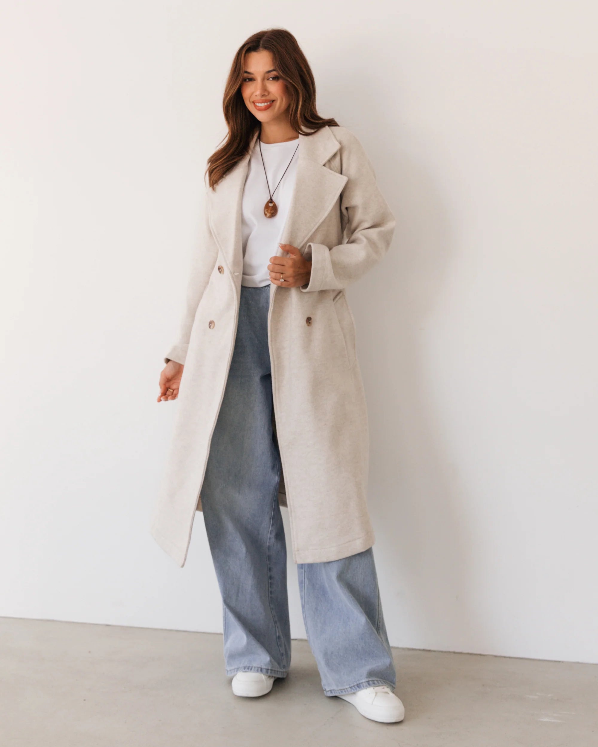 Label of Love | Raven Coat- Stone Grey
