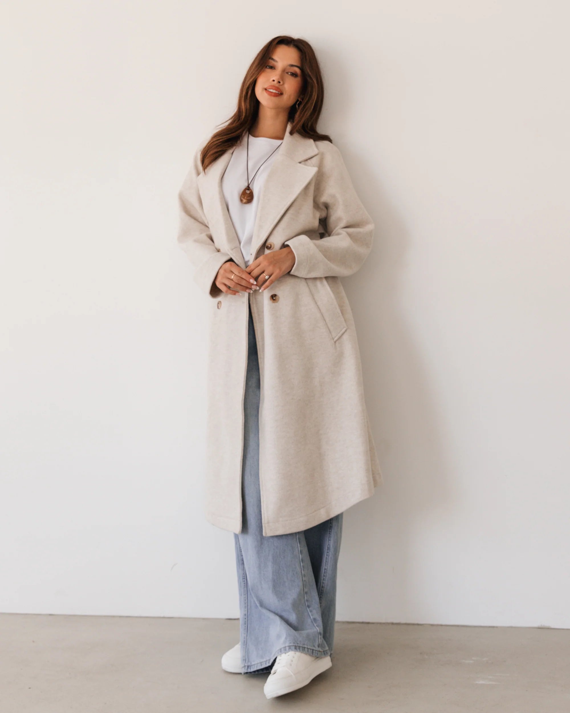 Label of Love | Raven Coat- Stone Grey