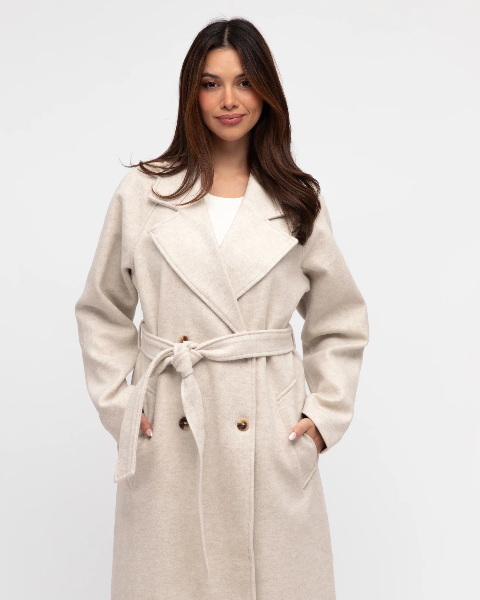 Label of Love | Raven Coat- Stone Grey