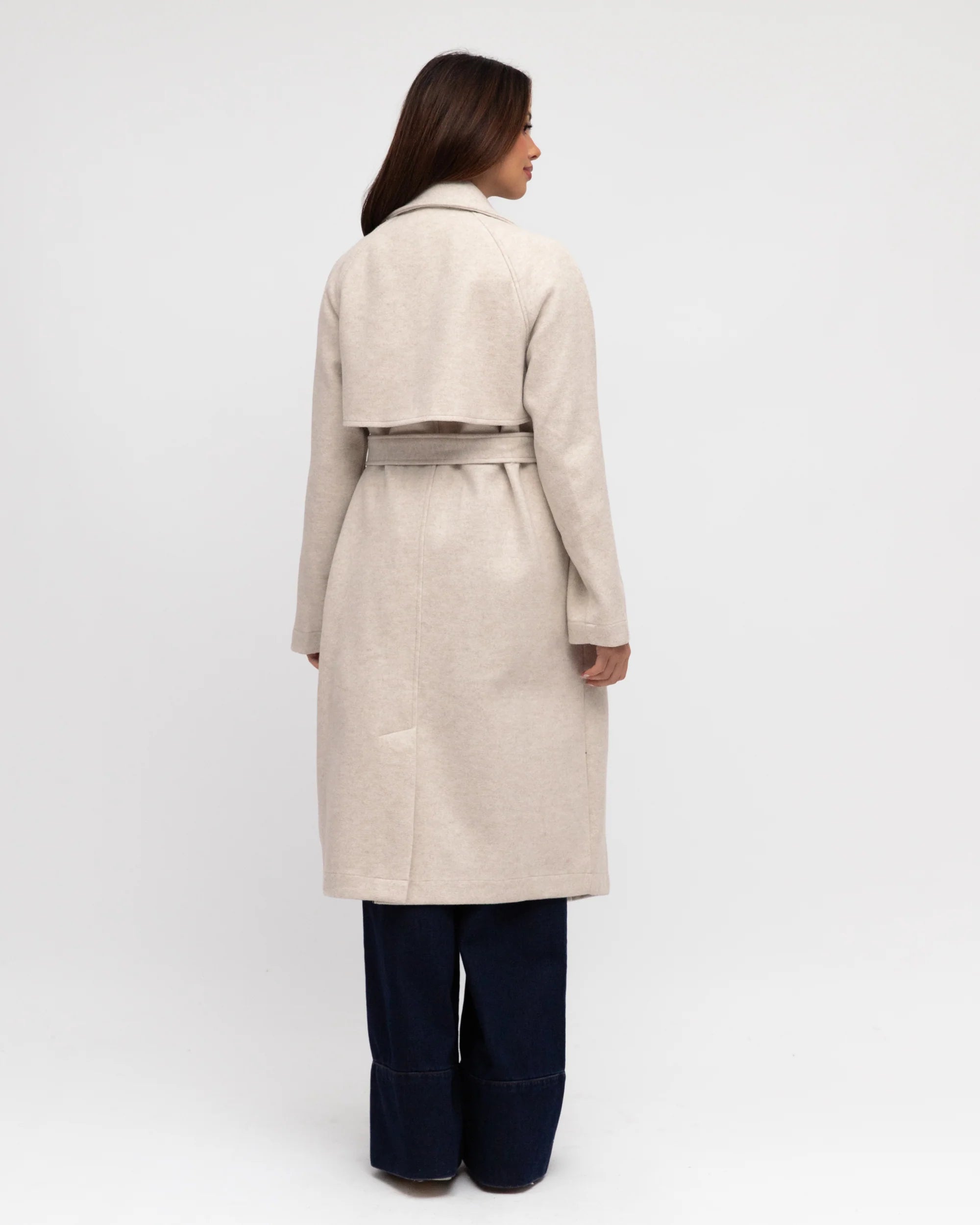 Label of Love | Raven Coat- Stone Grey