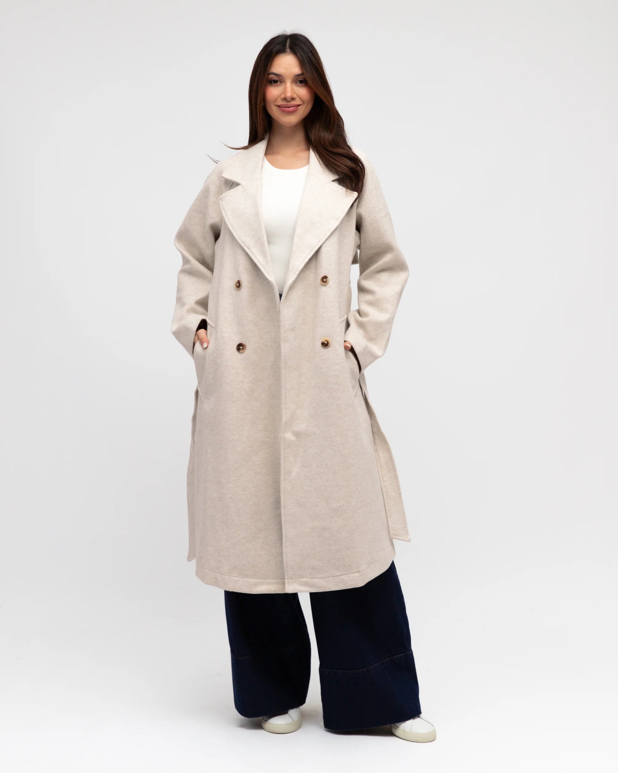 Label of Love | Raven Coat- Stone Grey