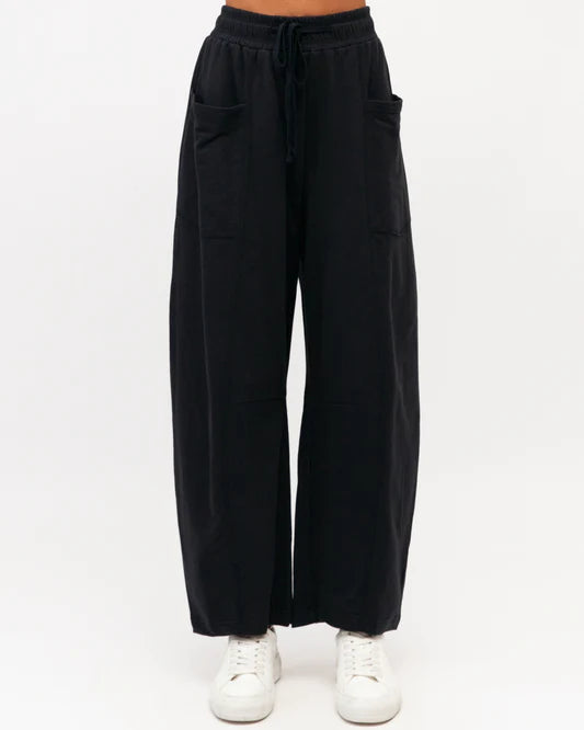 Label of Love | Barrel Leg Trackpant- Navy