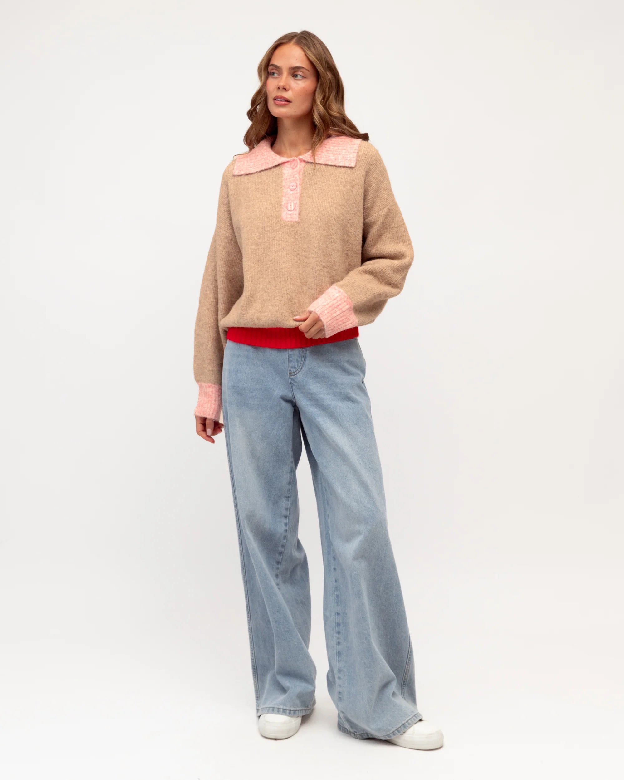 Label of Love | Contrast Collar Knit