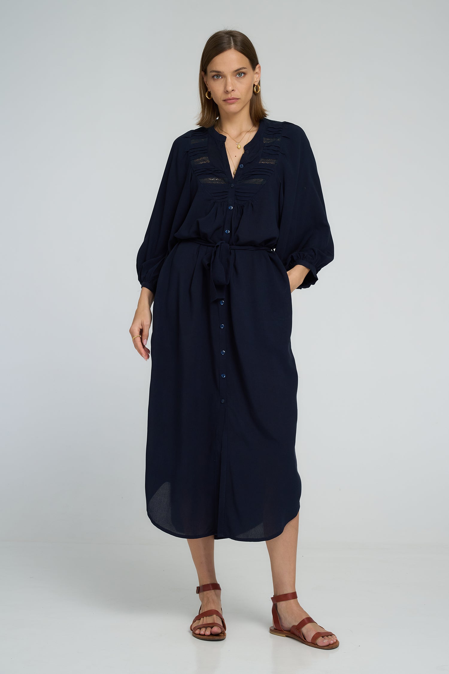 Lilya | Lucille Dress- navy