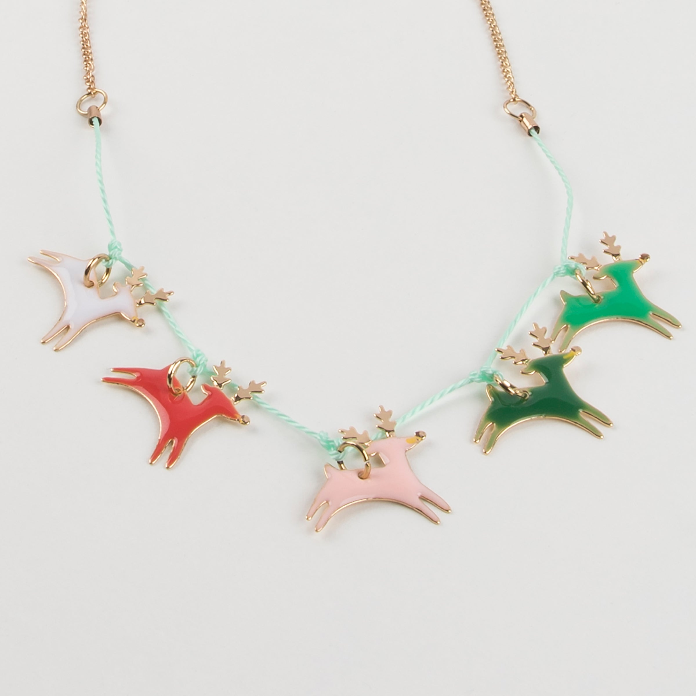 Meri Meri | Reindeer Enamel Necklace