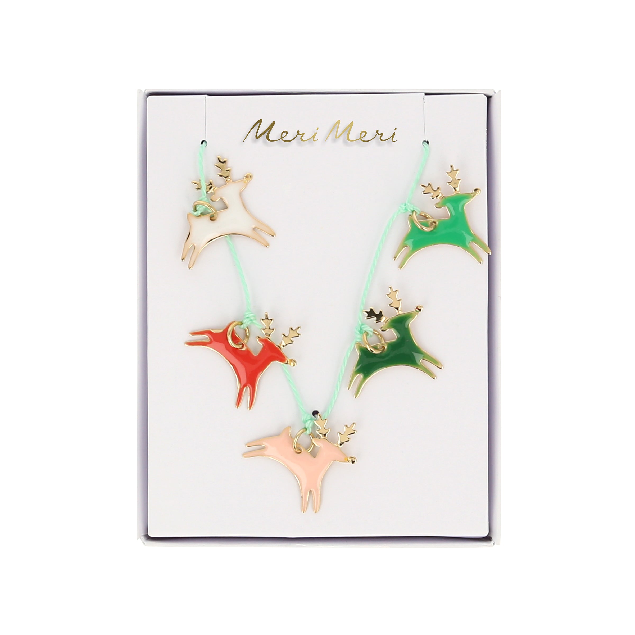 Meri Meri | Reindeer Enamel Necklace