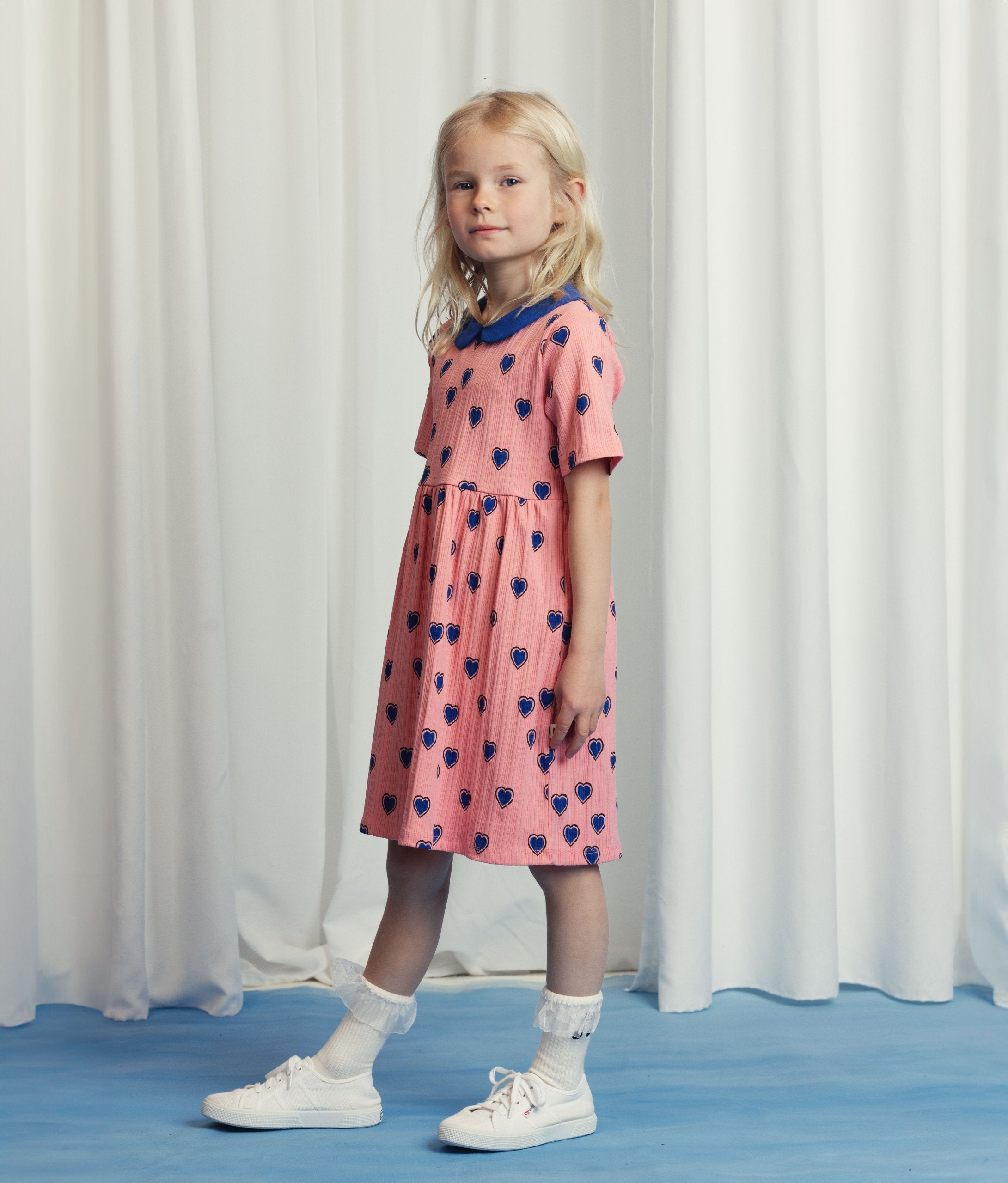 Mini Rodini | Outlined Hearts Dress