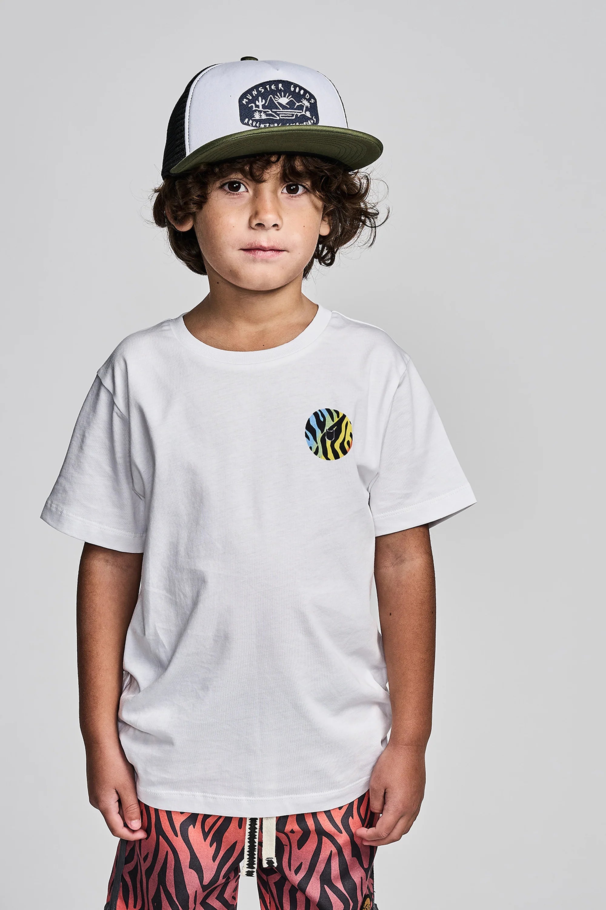 Munster Kids | Wild Logo Tee- White