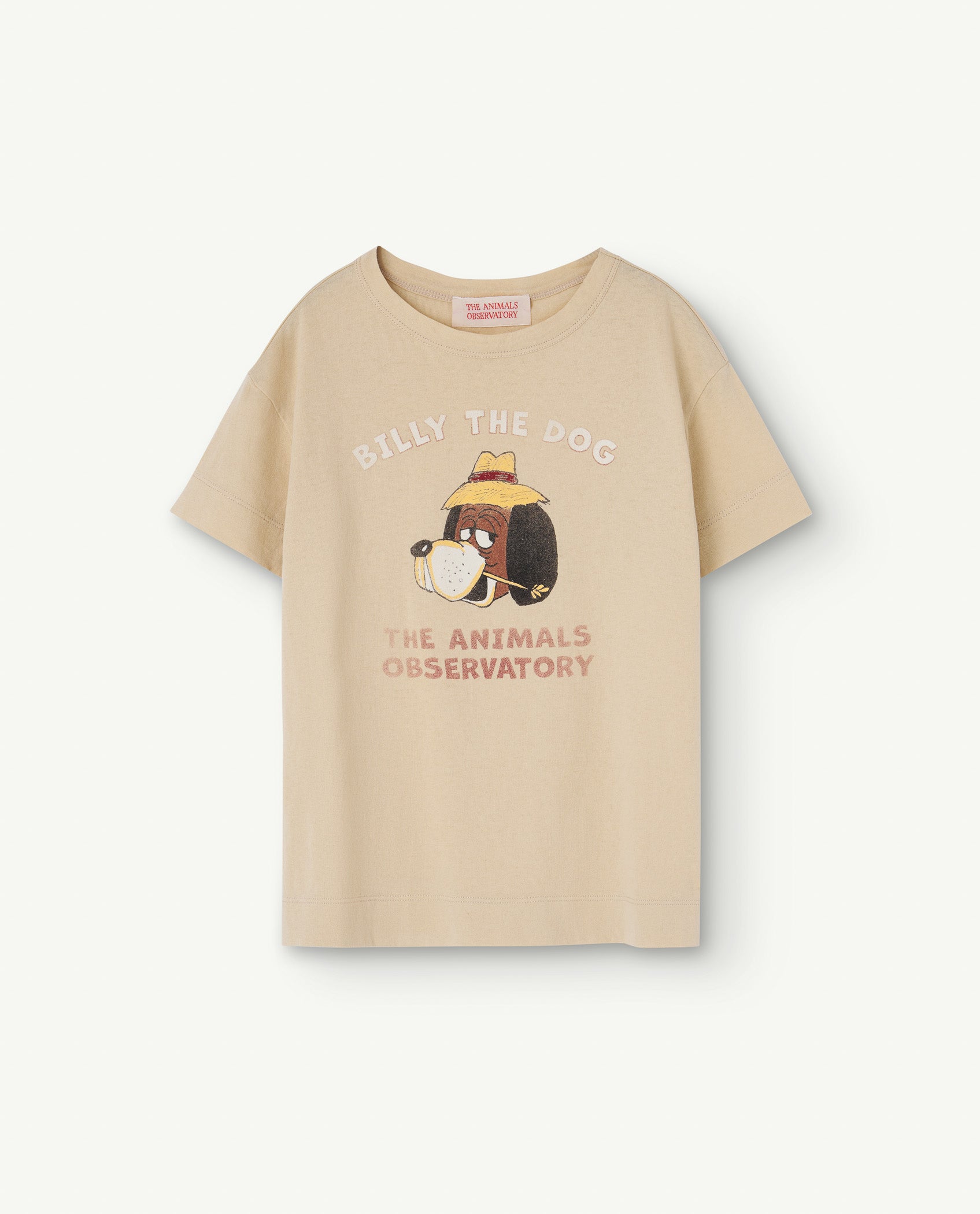 NEW The Animals Observatory | The Billy de Dog Rooster T shirt- Beige