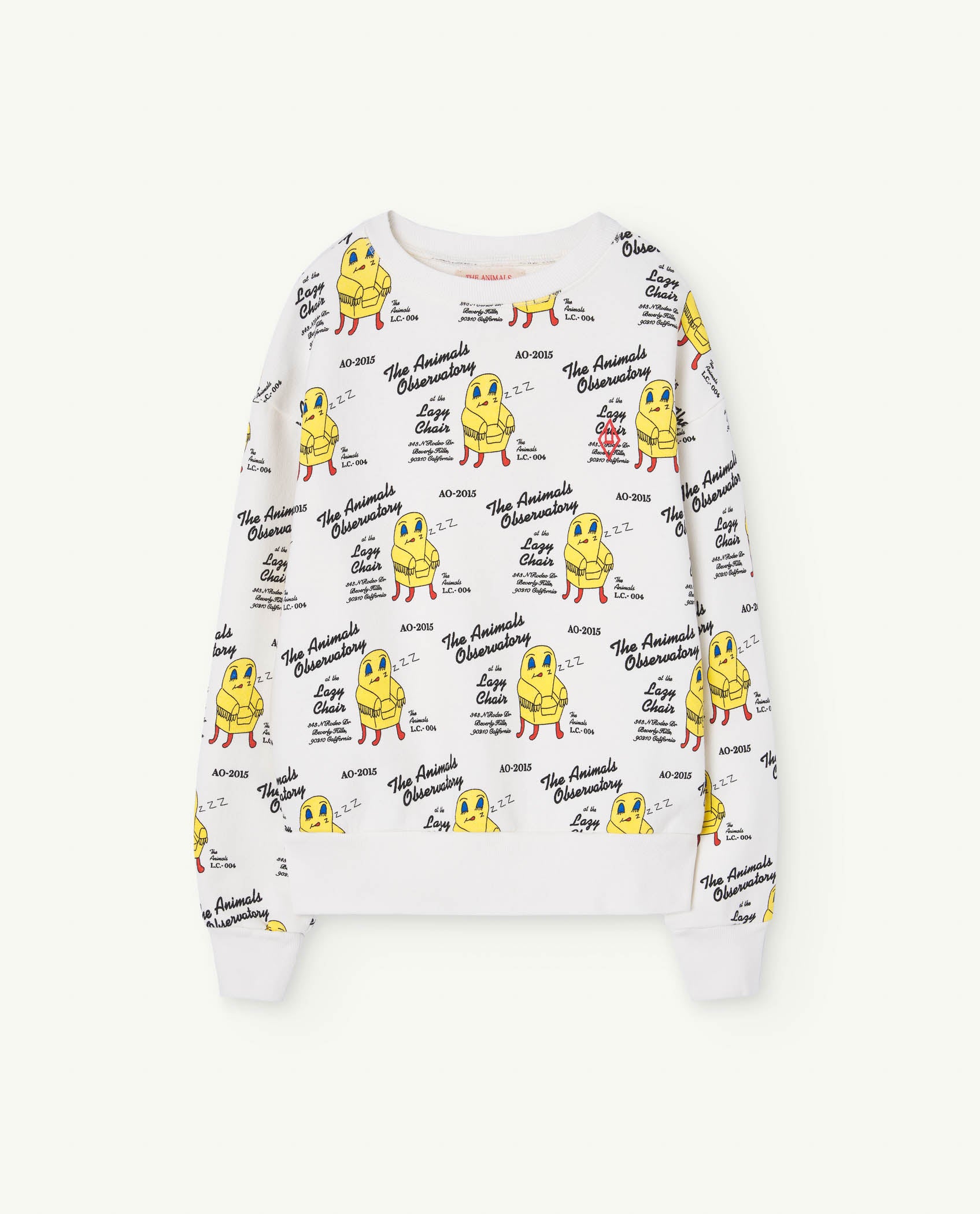 The Animals Observatory | The Chair Bear Sweatshirt- White