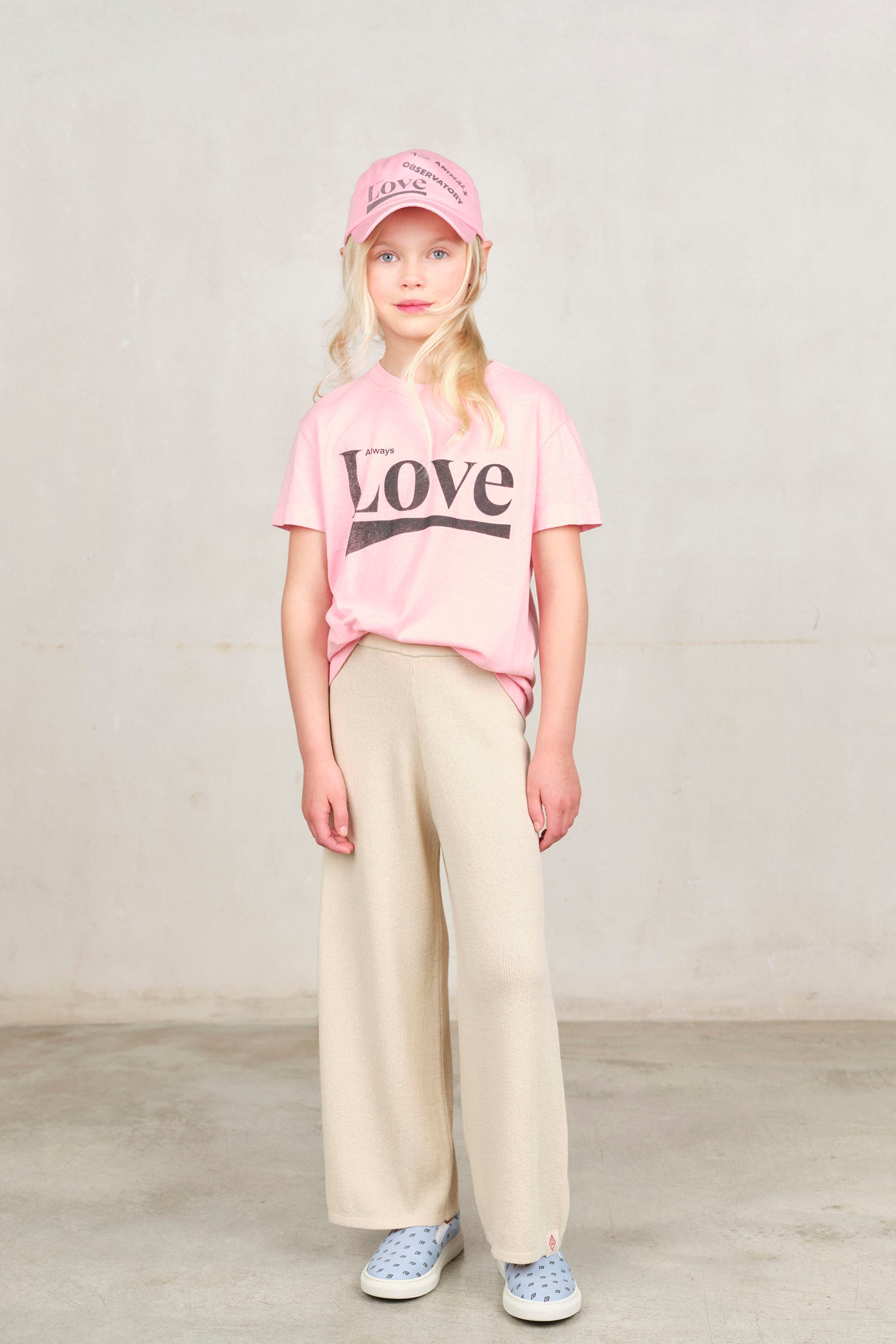 The Animals Observatory | Pink Love Rooster T-Shirt SS25