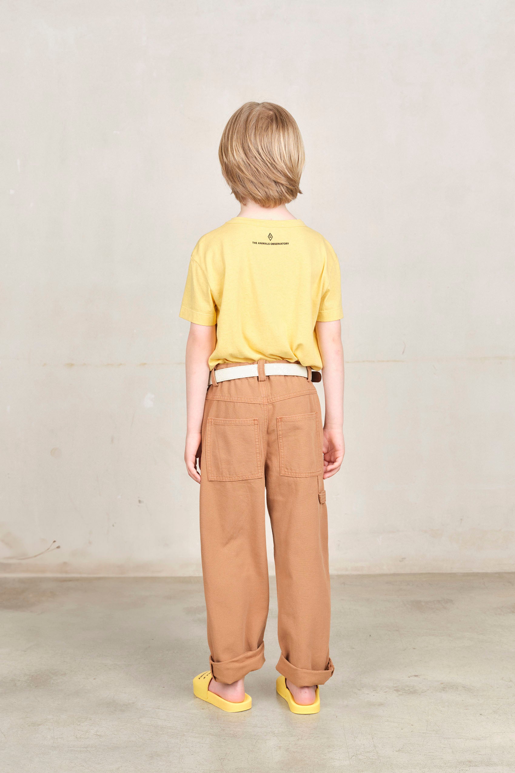 The Animals Observatory | Yellow Comic Rooster T-Shirt SS25