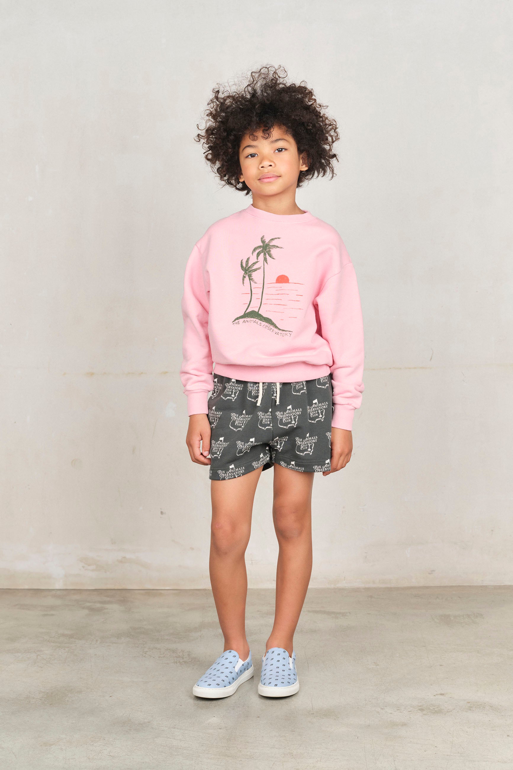 The Animals Observatory | Pink Sunset Bear Sweatshirt SS25