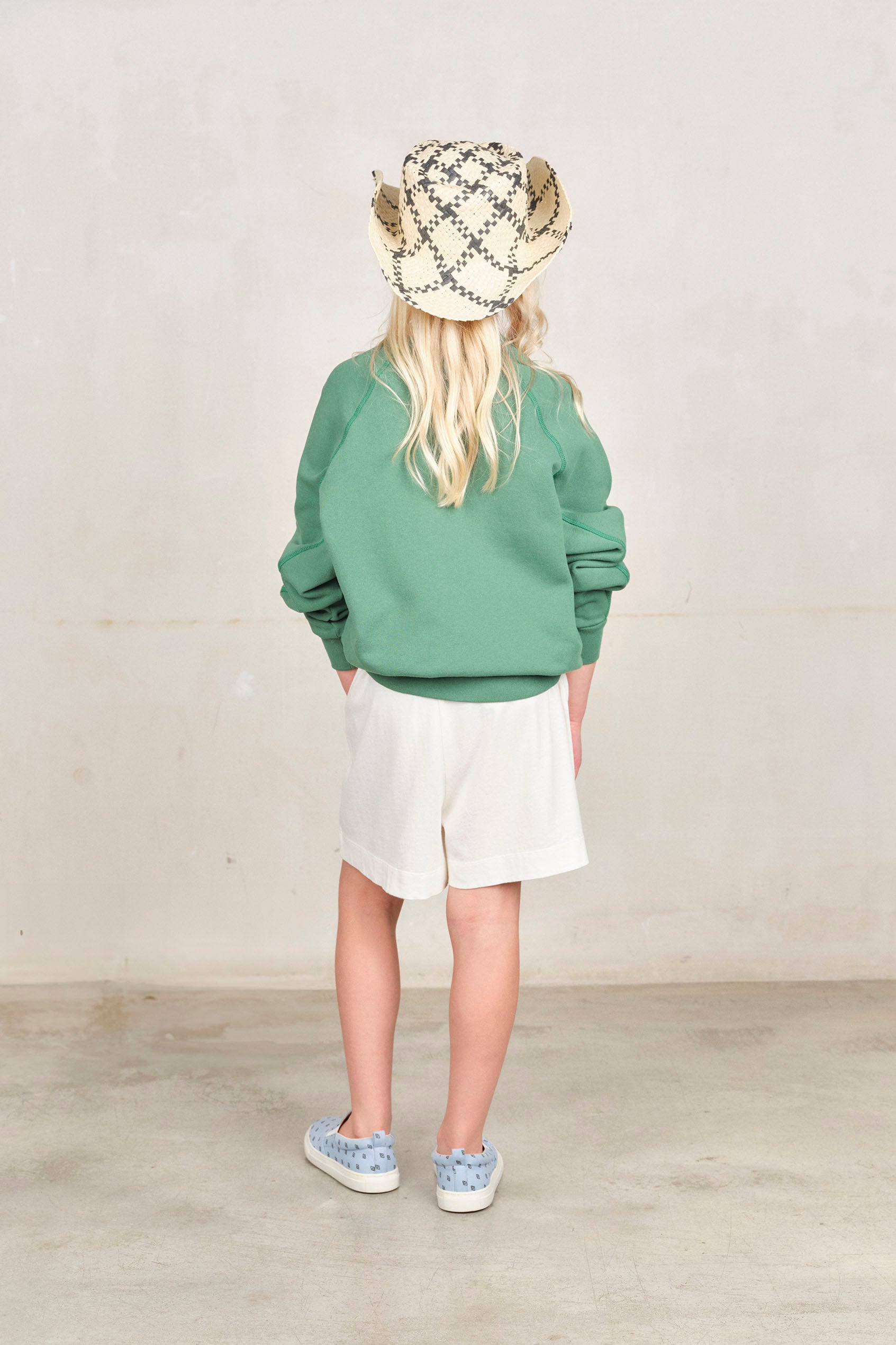 The Animals Observatory | Green Love Shark Sweatshirt SS25