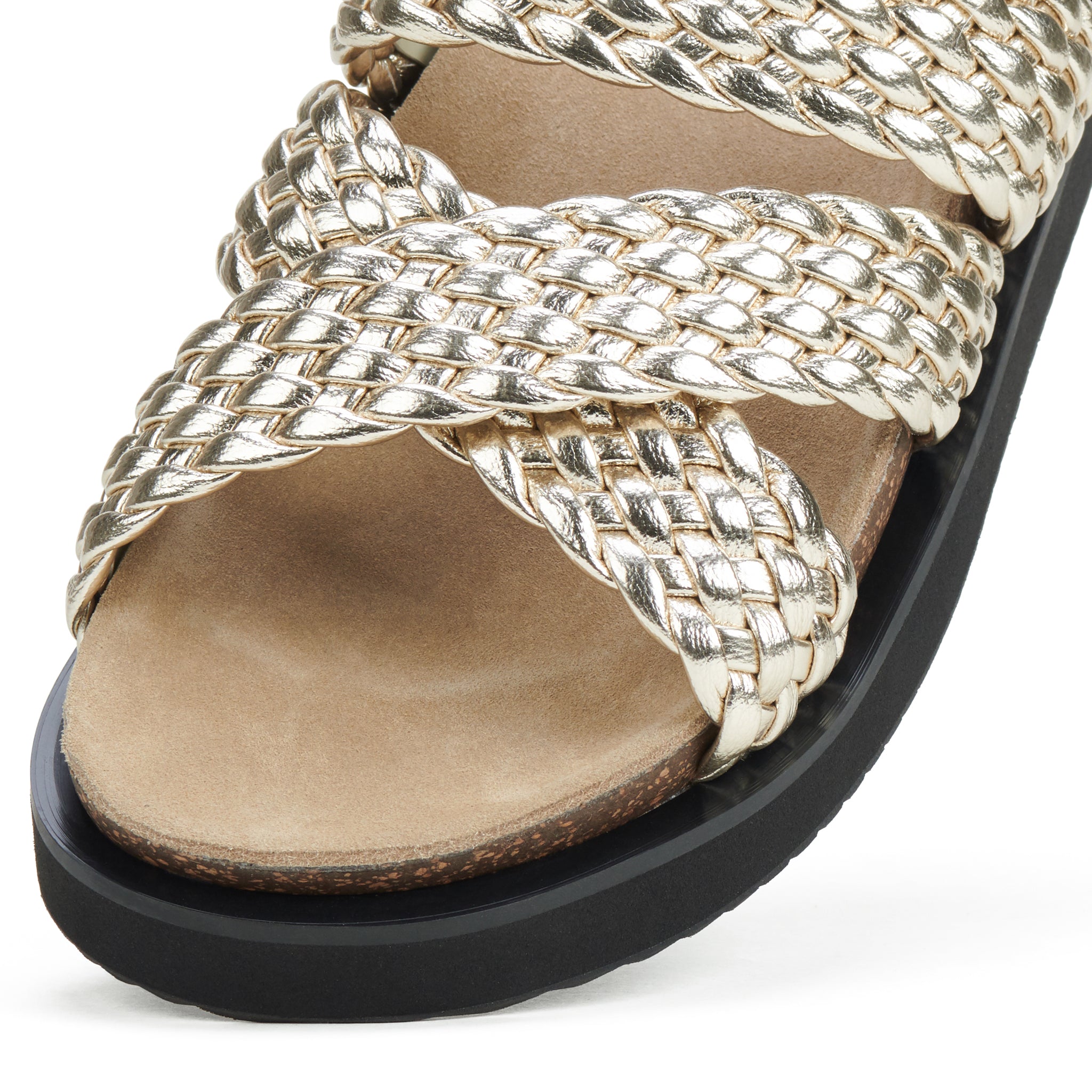 Rollie Nation | Rhodes Cross Slide- Gold Weave