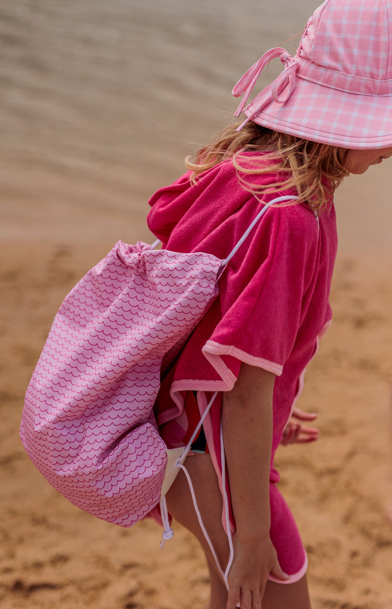 Acorn | Pink Waves Swim Bag