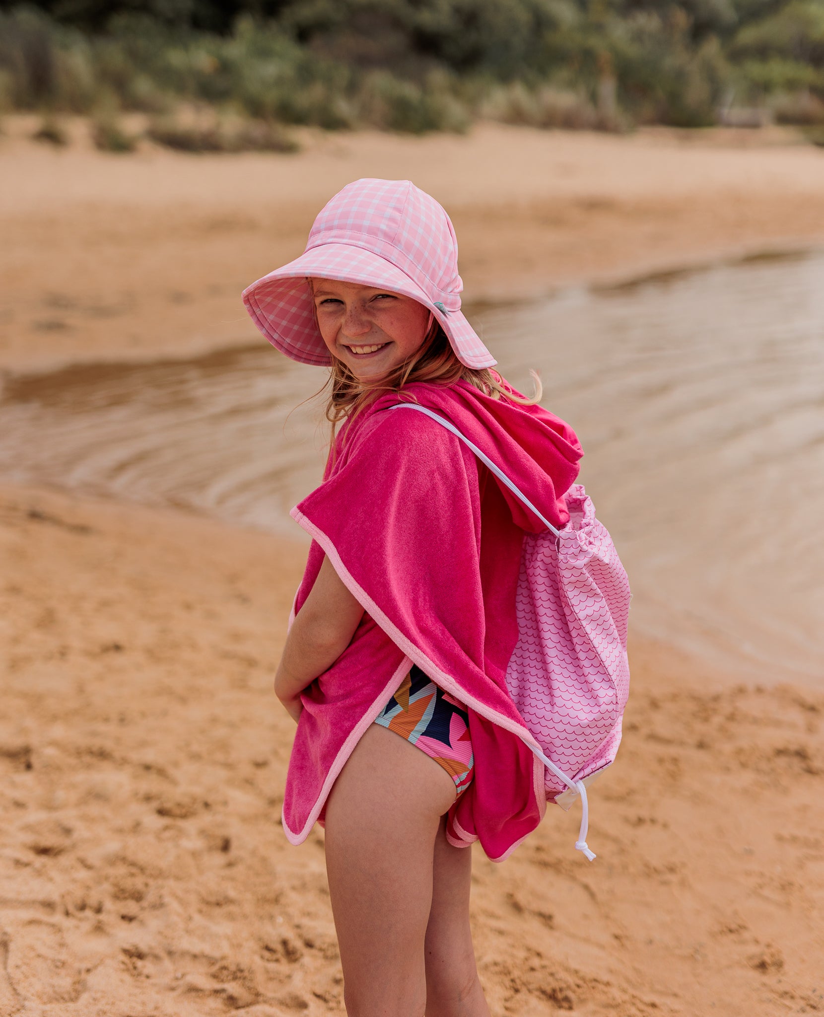 Acorn | Pink Waves Swim Bag
