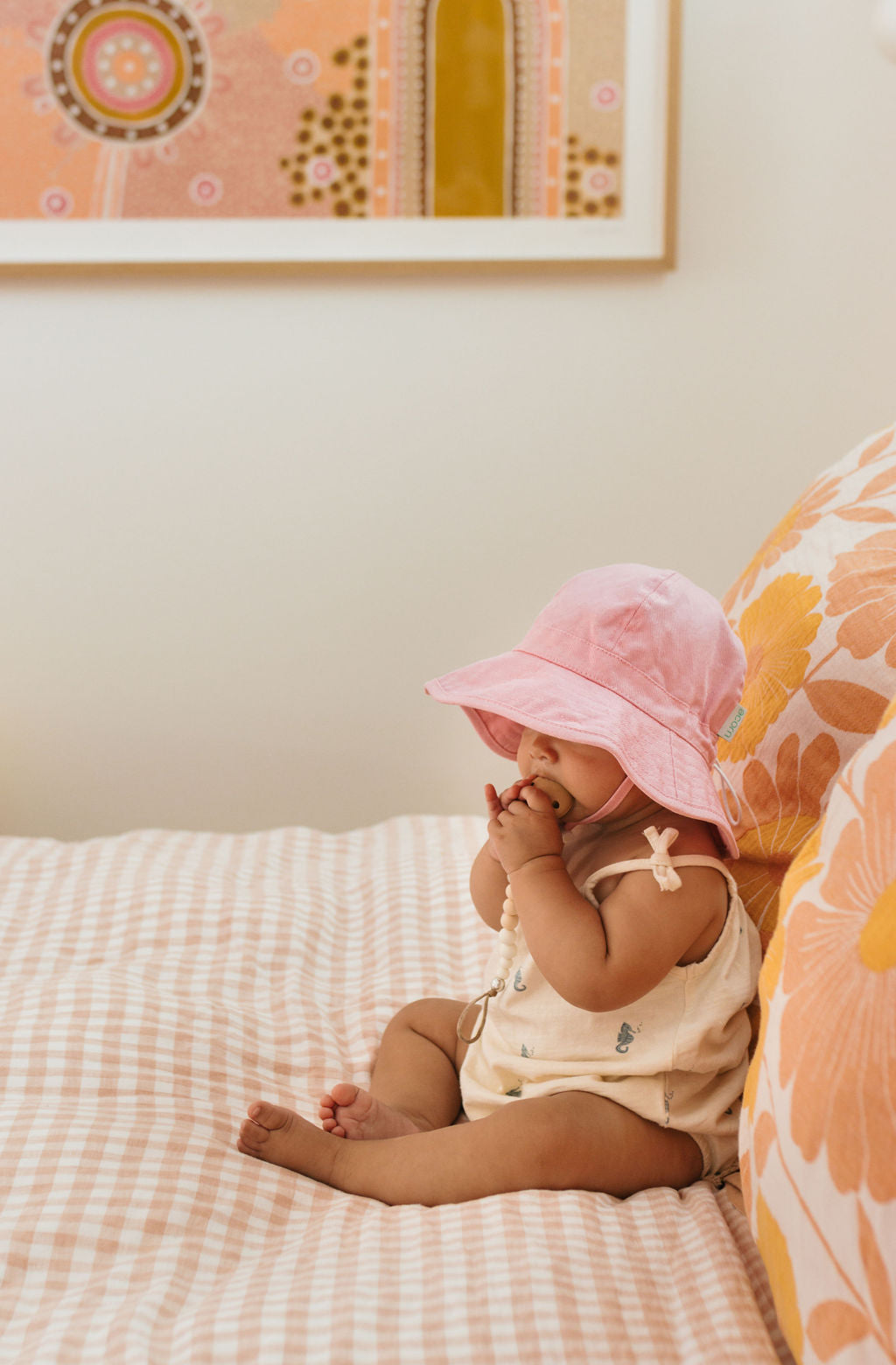 Acorn BABY | Pink Wide Brim Infant Hat
