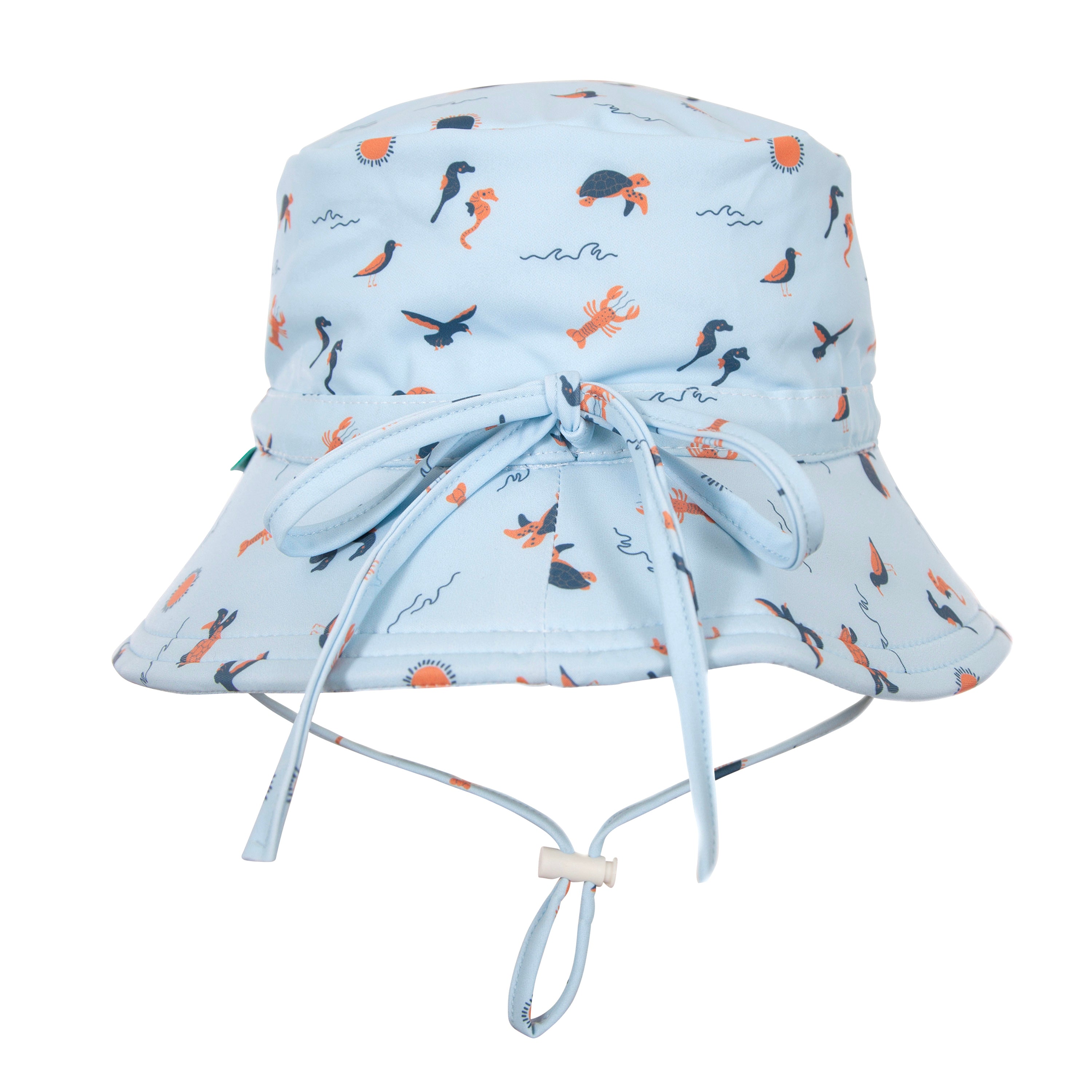 Acorn | Sea Life Wide Brim Swim Hat