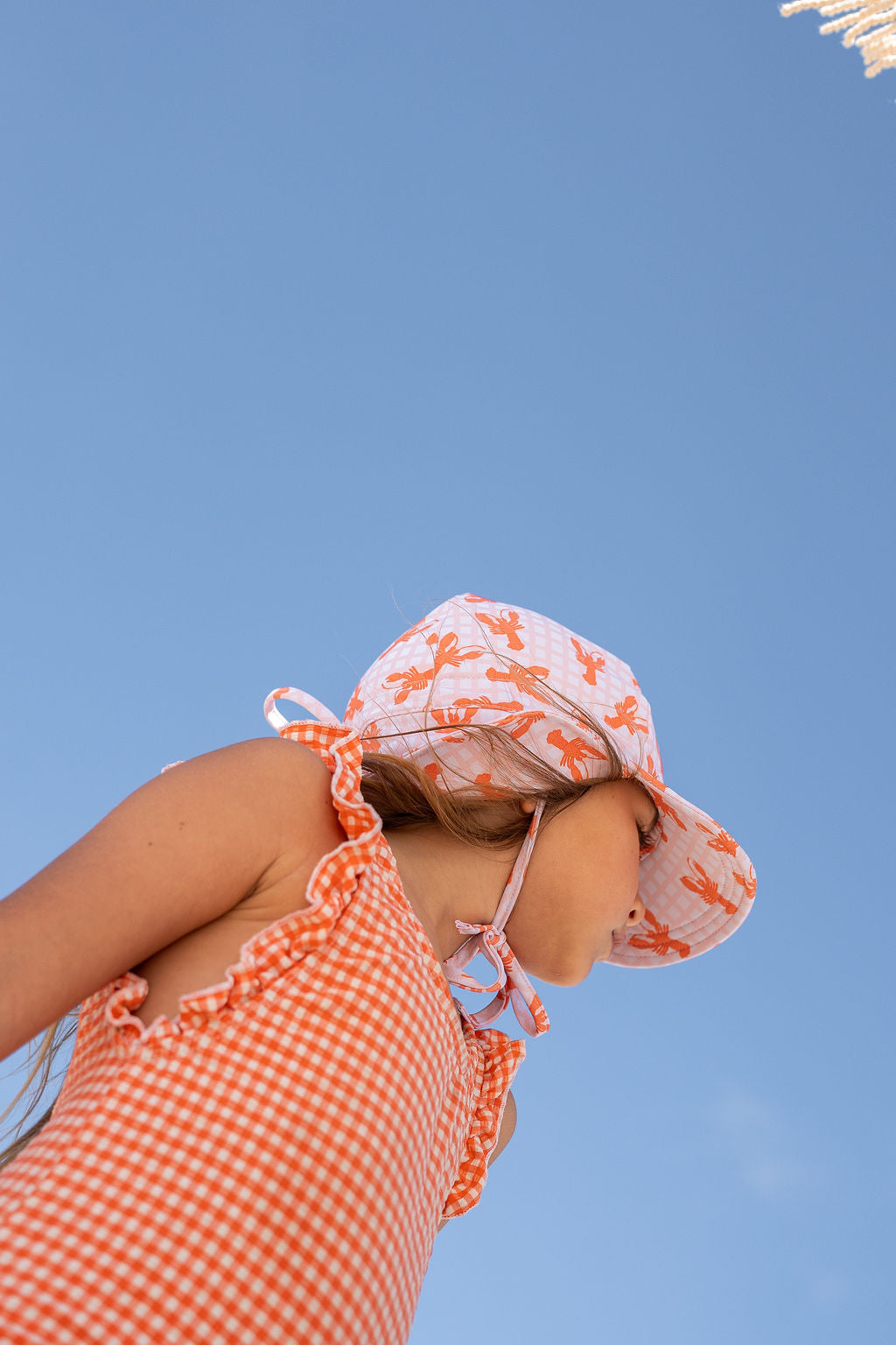 Acorn | Pink Lobsters Swim Flap Cap
