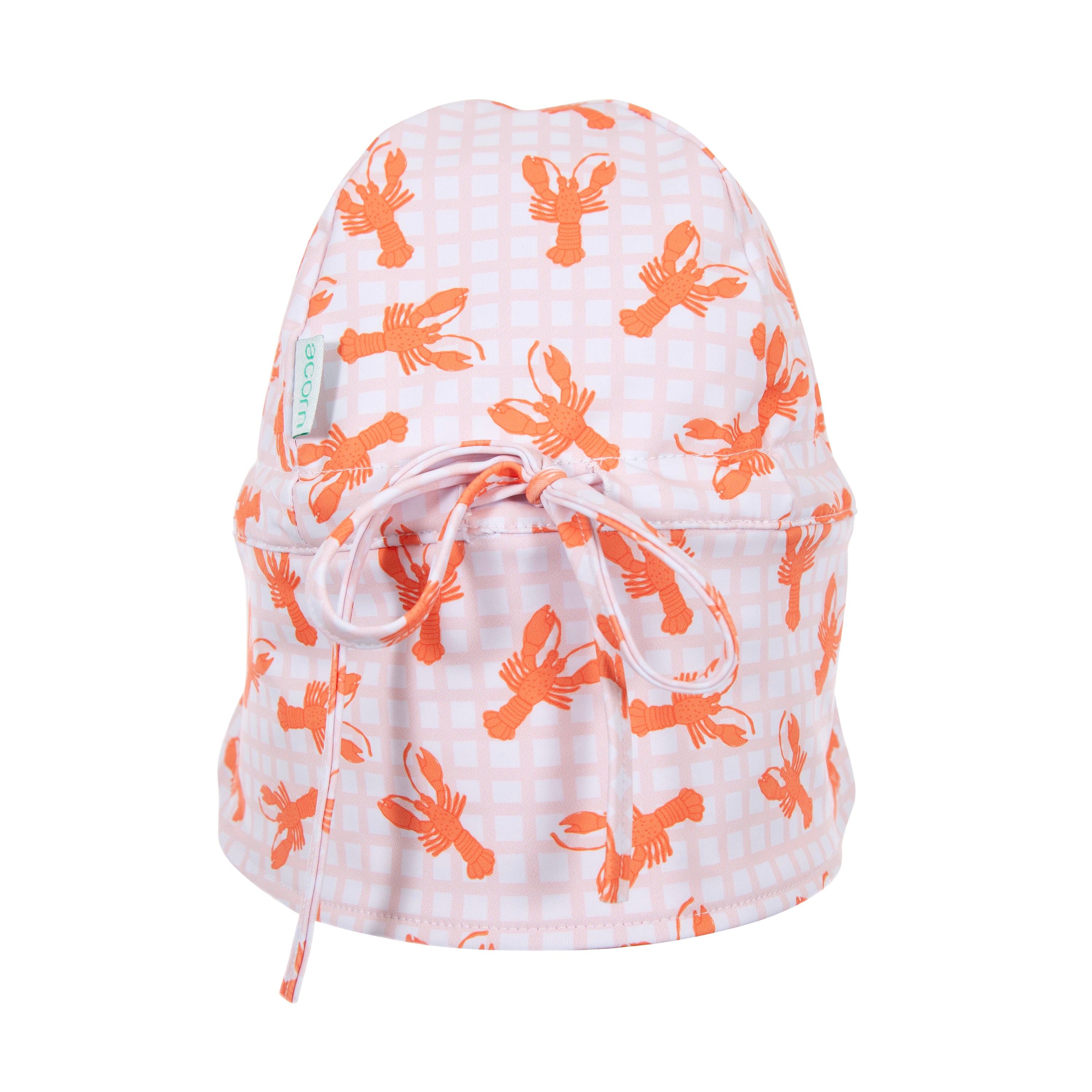 Acorn | Pink Lobsters Swim Flap Cap