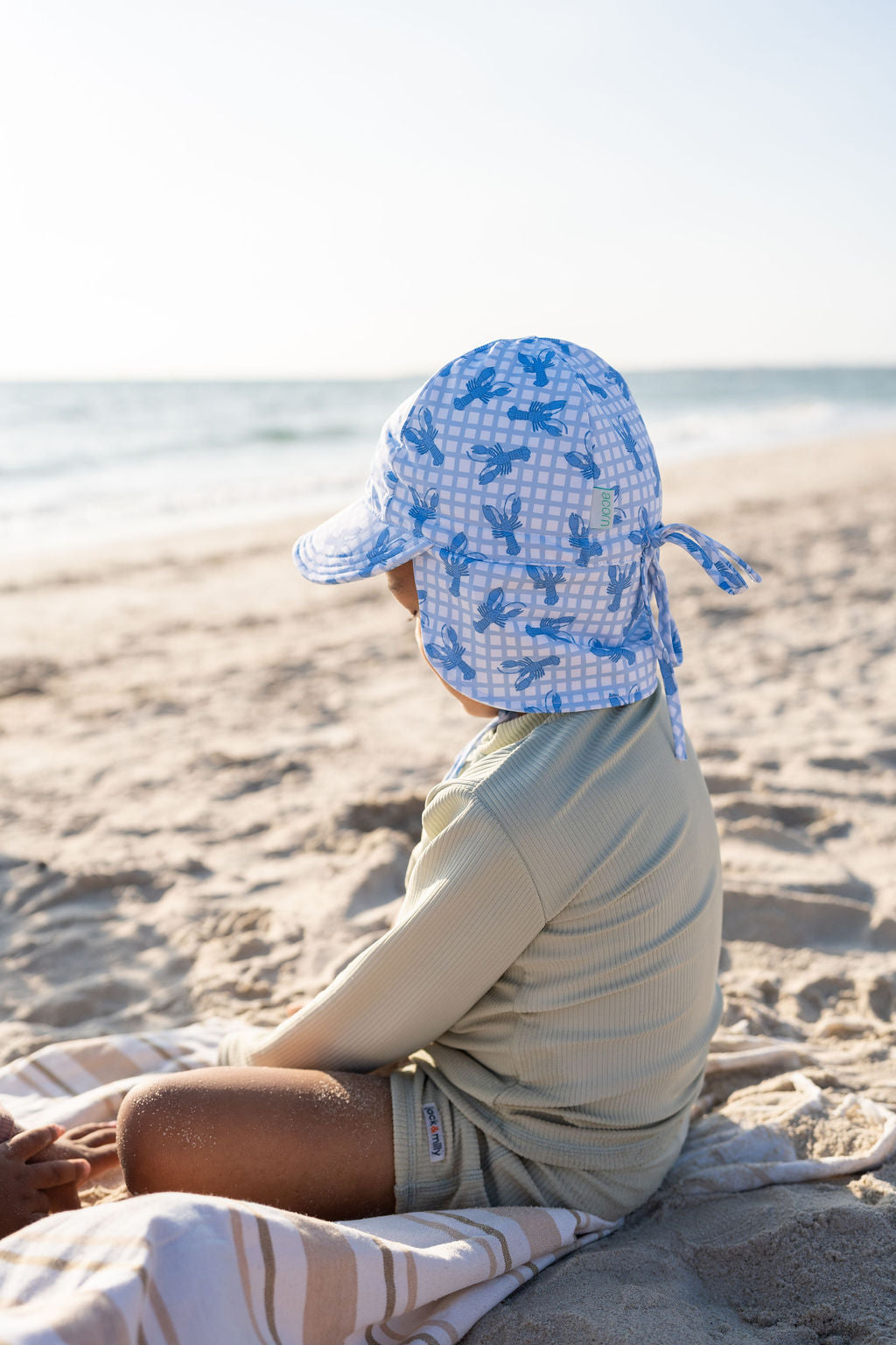 Acorn | Blue Lobsters Swim Flap Cap