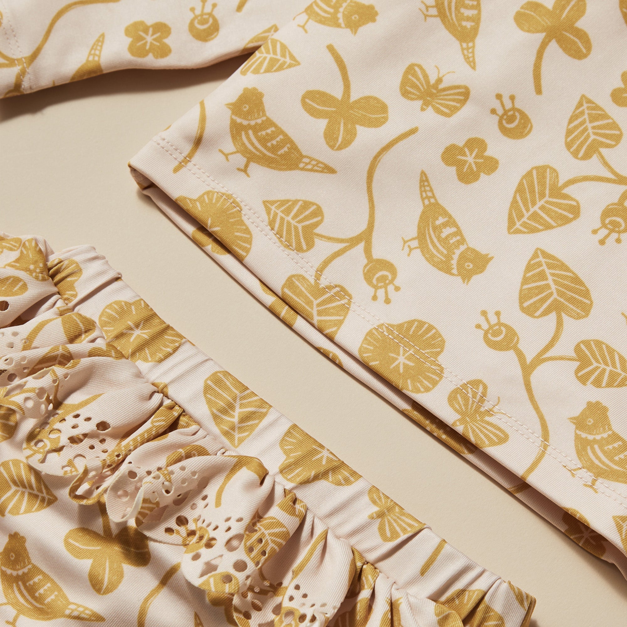 Wilson & Frenchy | Goldie Floral Cutwork Rashie Swimset