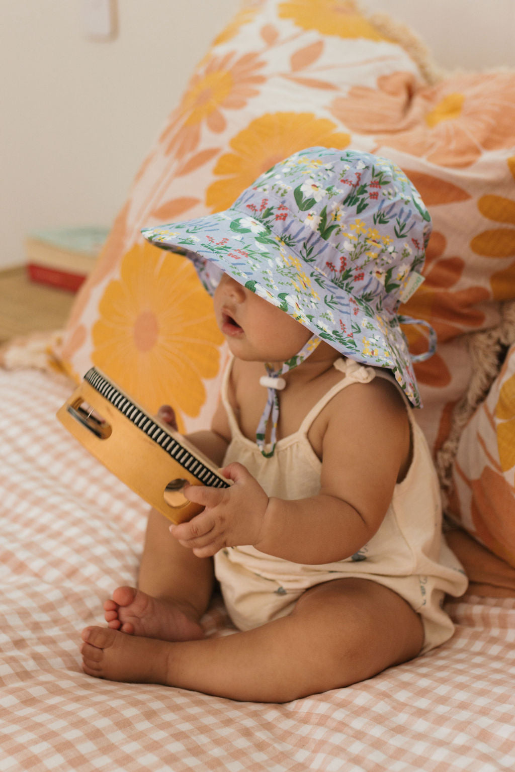 Acorn BABY | Chateau Blooms Wide Brim Infant Hat