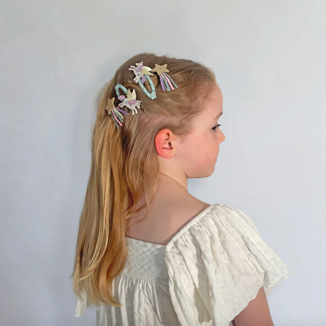 Mimi and Lula | Flying Unicorn Clip Set