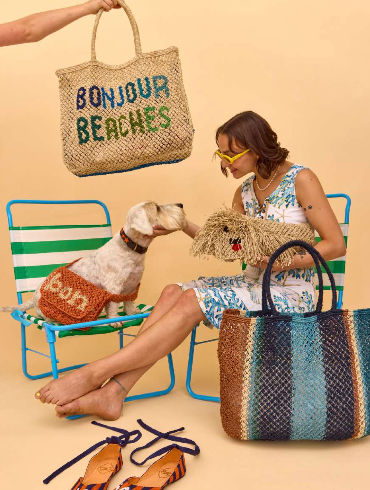 The Jacksons | Large Jute Bag - Bonjour Beaches