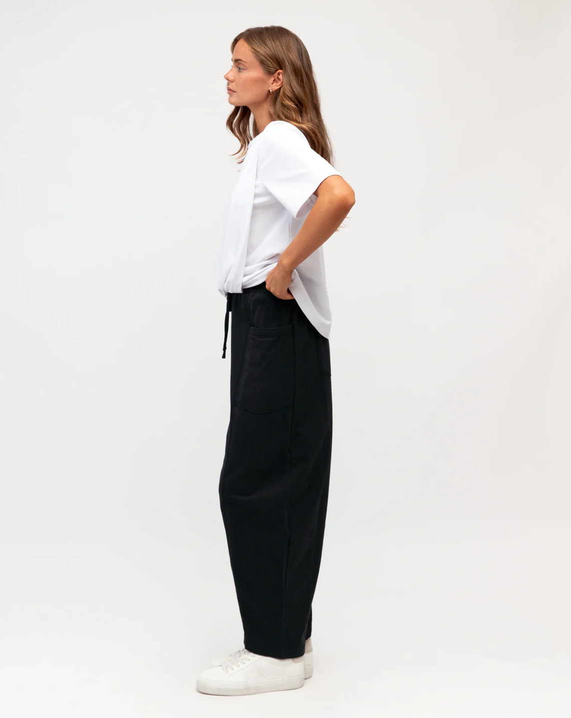 Label of Love | Barrel Leg Trackpant- Navy