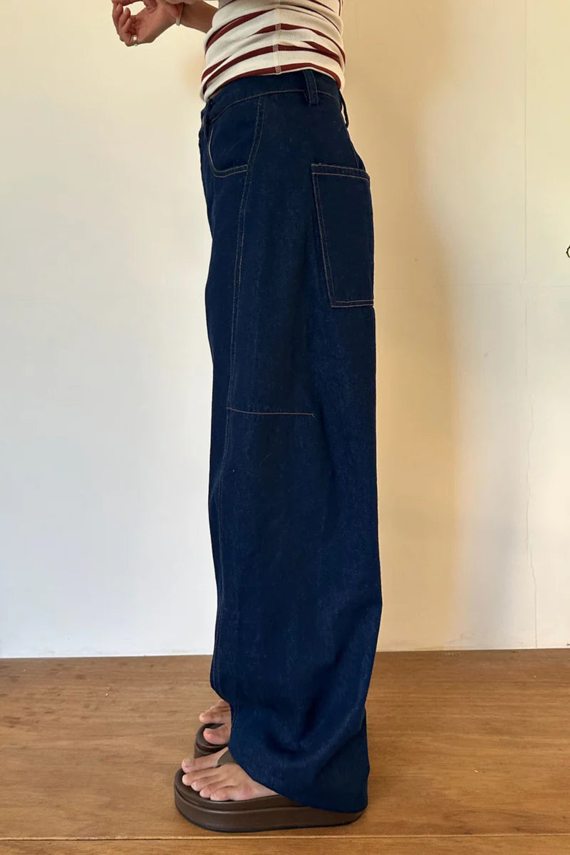 Lilya | Tilly Denim Jeans- Deep Blue