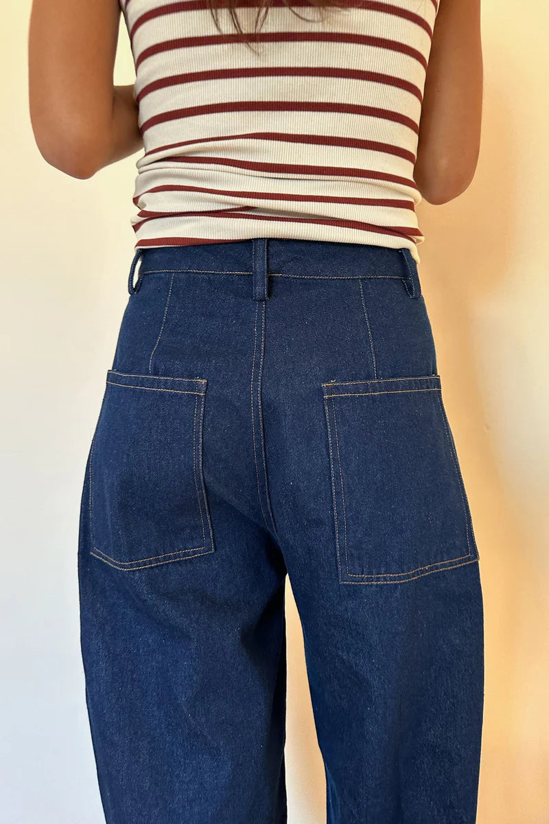Lilya | Tilly Denim Jeans- Deep Blue