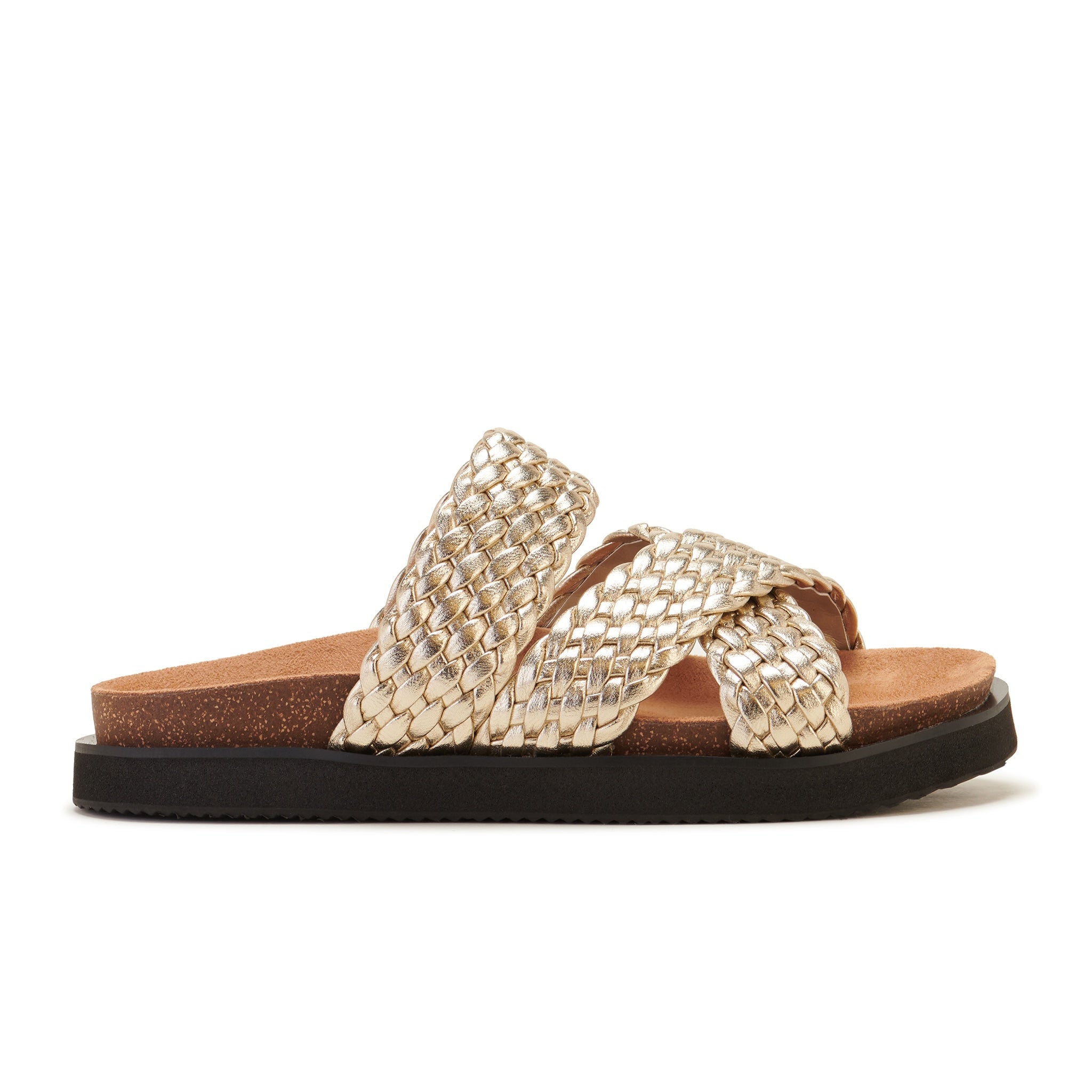 Rollie Nation | Rhodes Cross Slide- Gold Weave