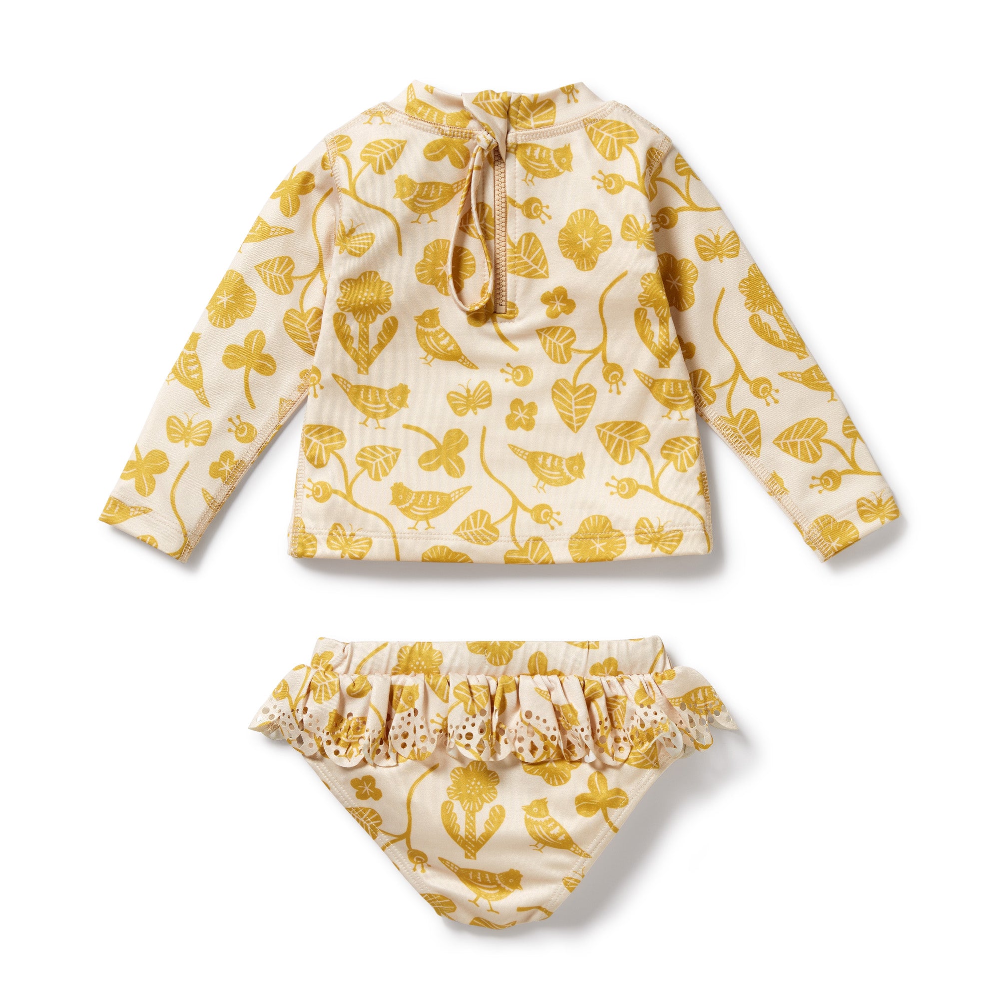 Wilson & Frenchy | Goldie Floral Cutwork Rashie Swimset