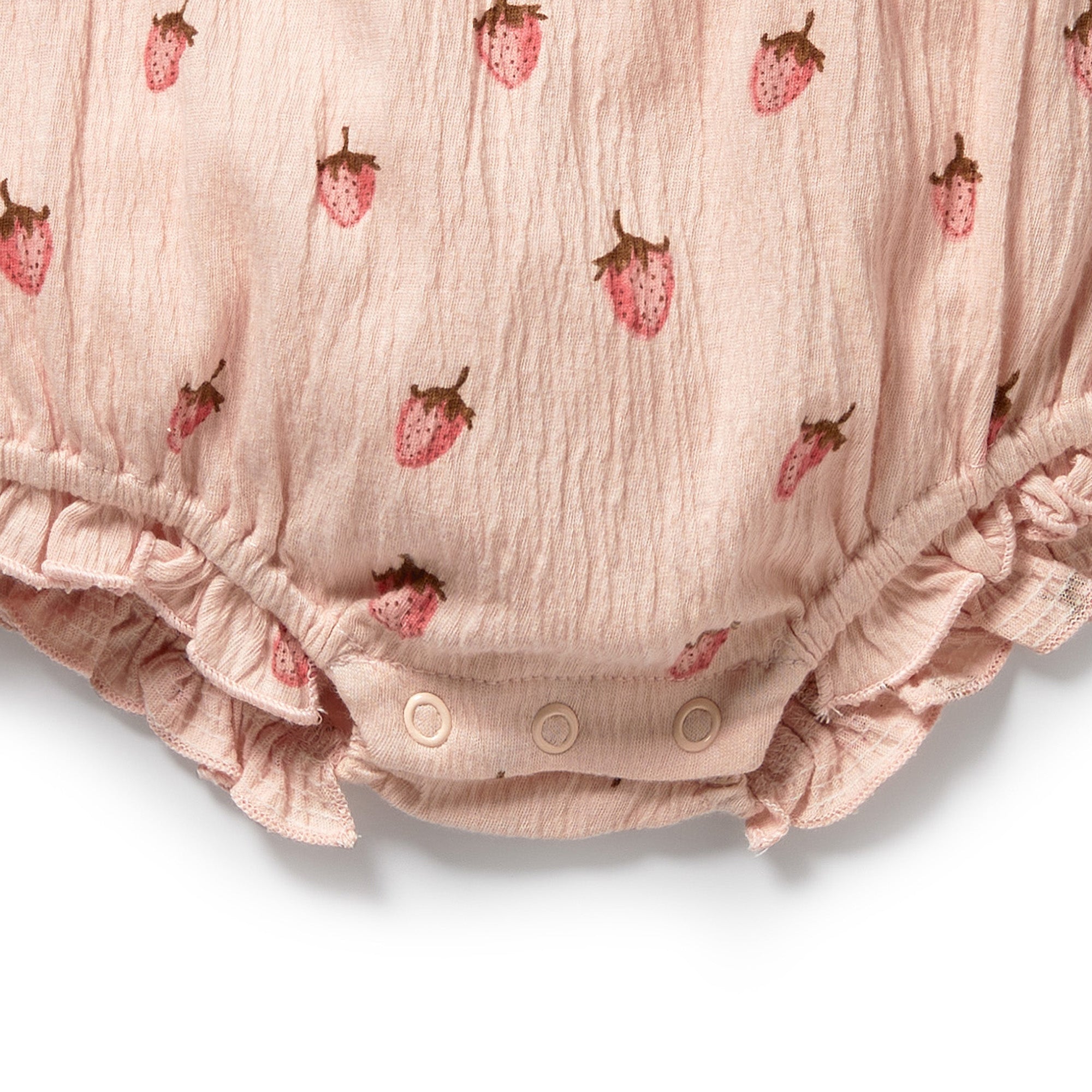 Wilson & Frenchy | Strawberry Kisses organic Tie Playsuit