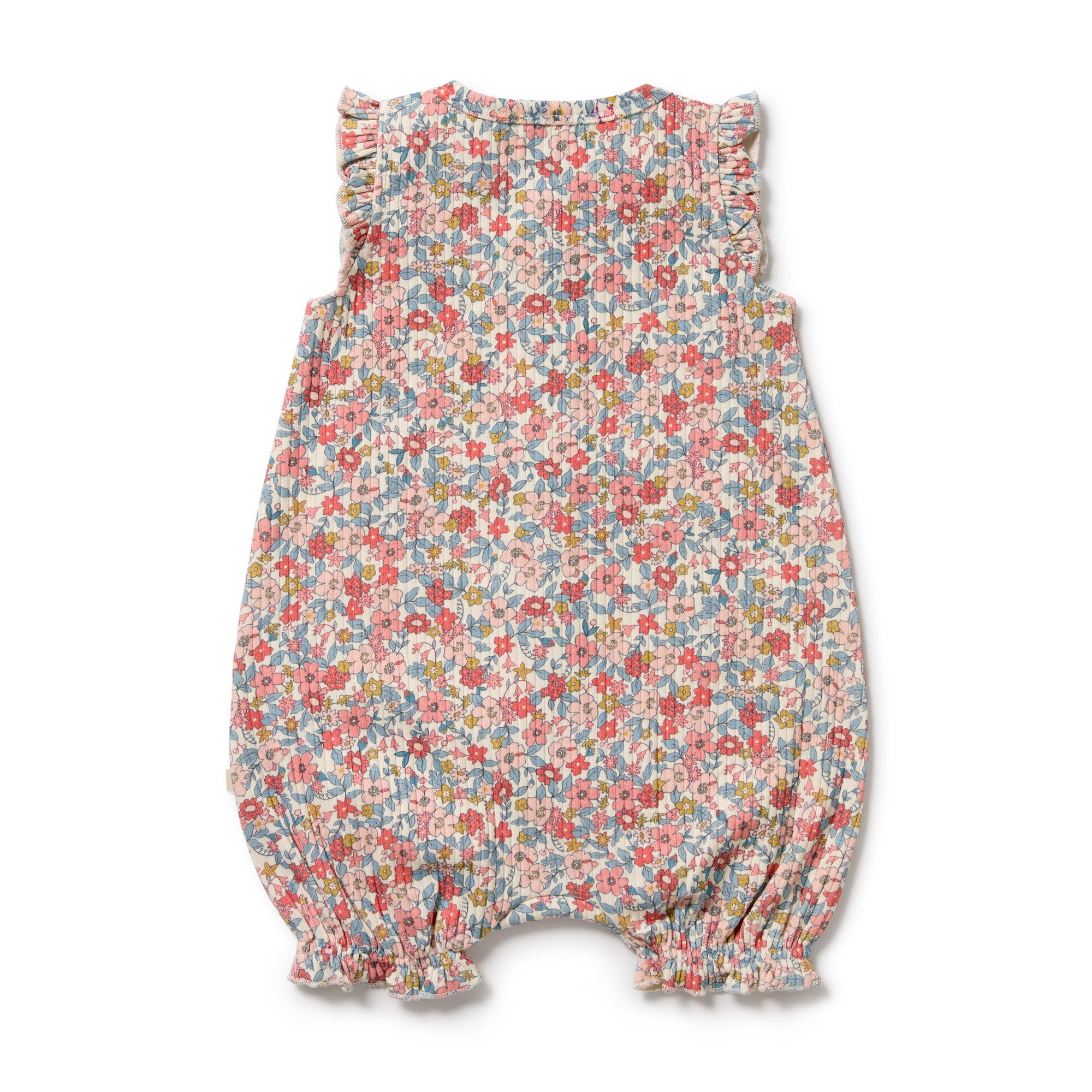 Wilson & Frenchy | Summer Bloom Organic Ruffle Zipsuit