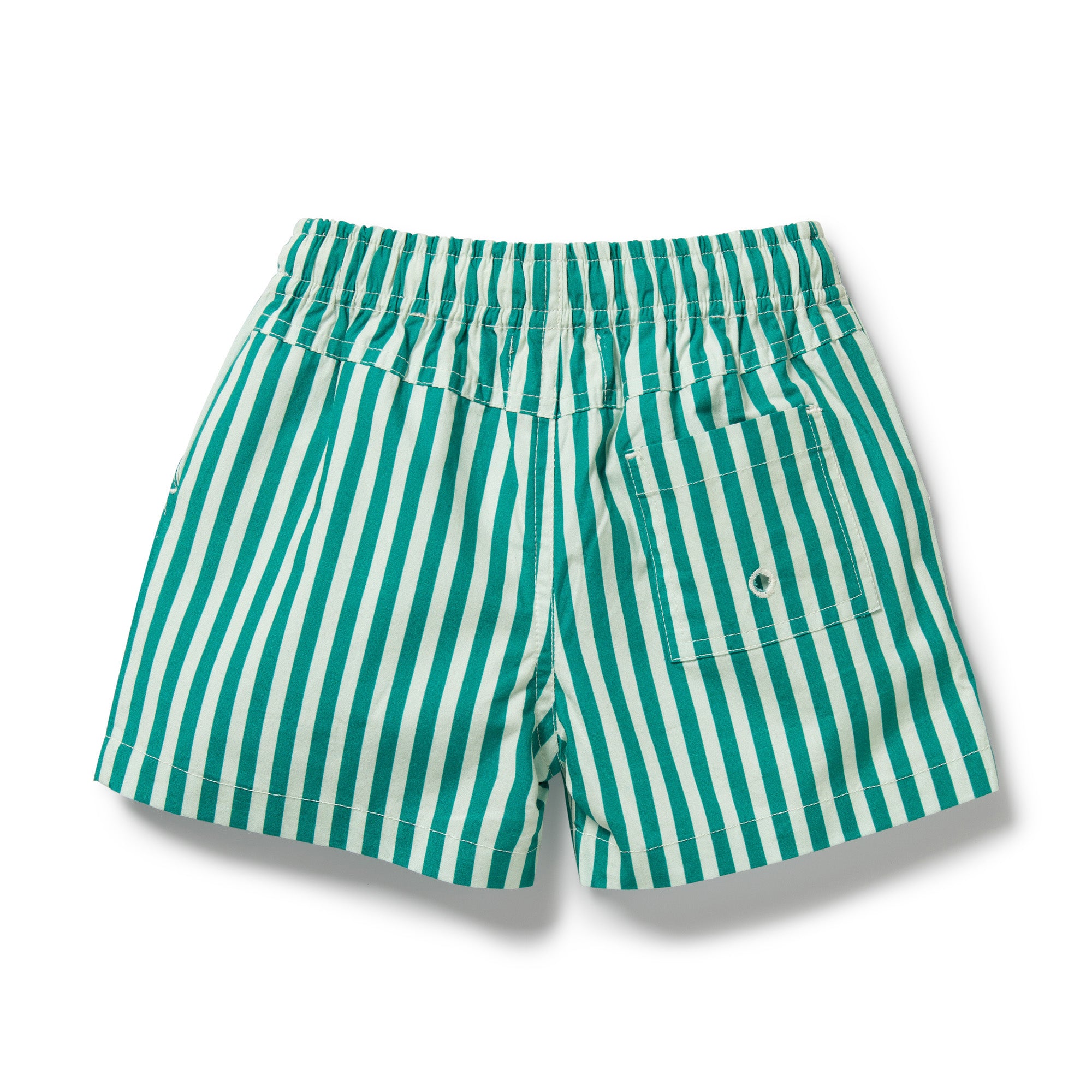Wilson & Frenchy | Green Bean Stripe Swim Board Short