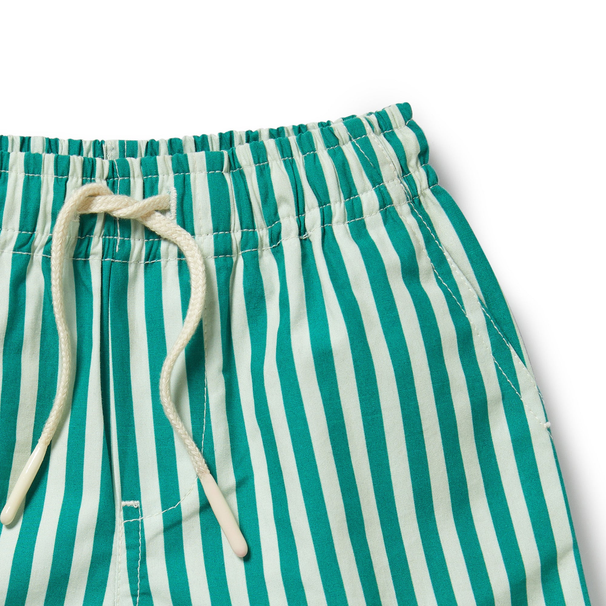 Wilson & Frenchy | Green Bean Stripe Swim Board Short