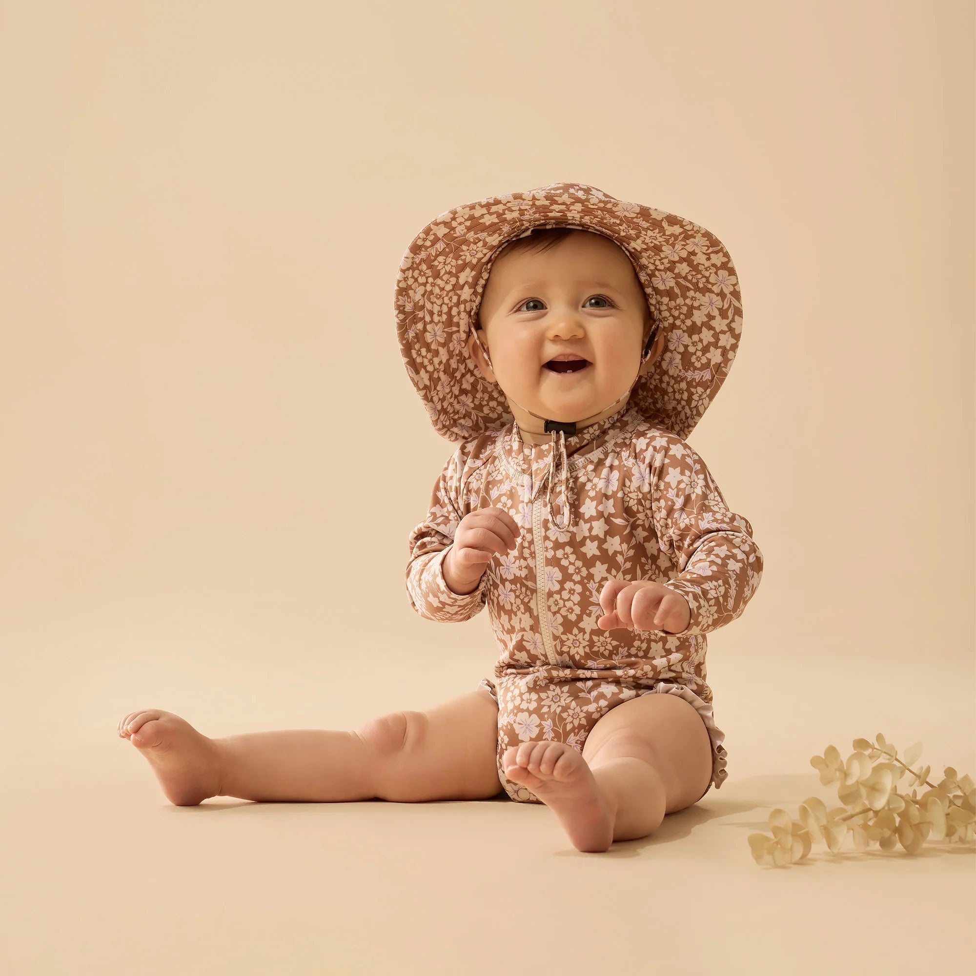 Wilson & Frenchy | Hazel Floral Long Sleeved Swimsuit