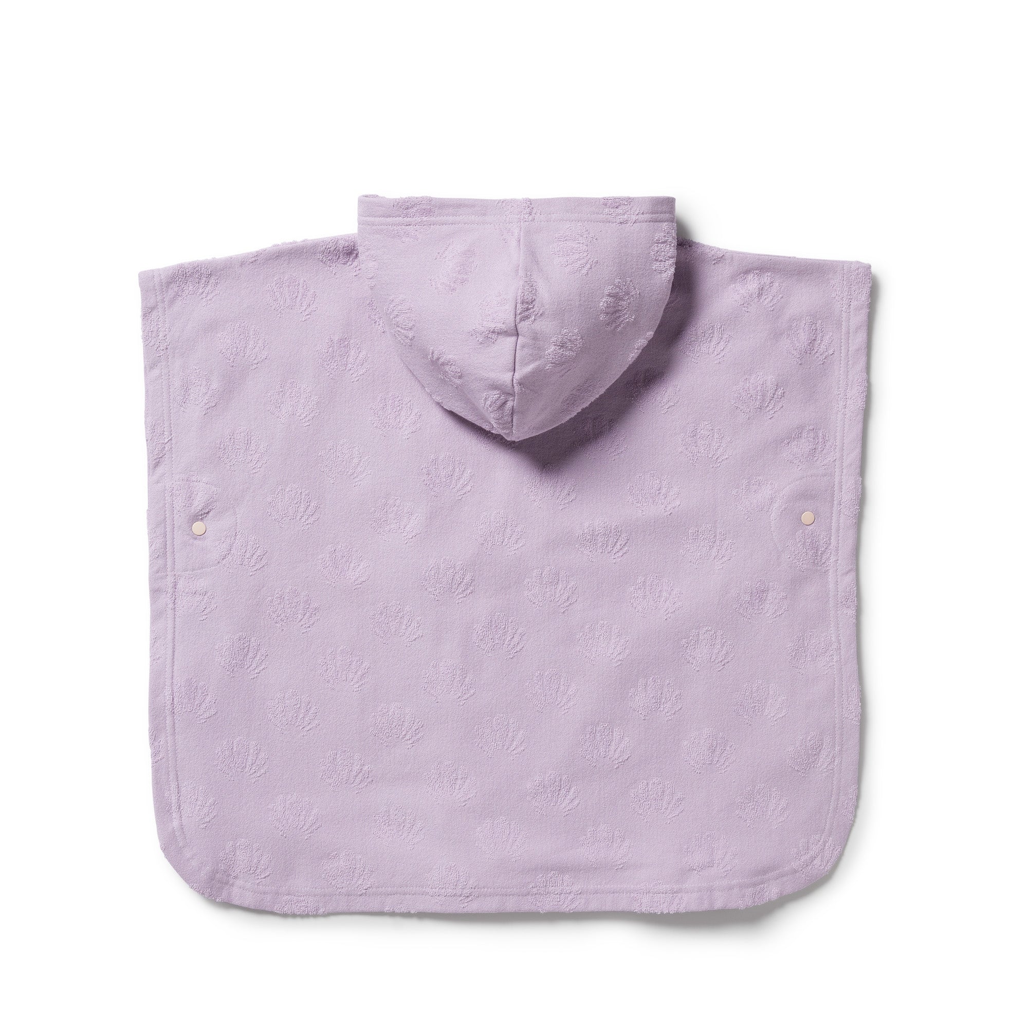Wilson & Frenchy | Lavender Shells Organic Terry Hooded Poncho