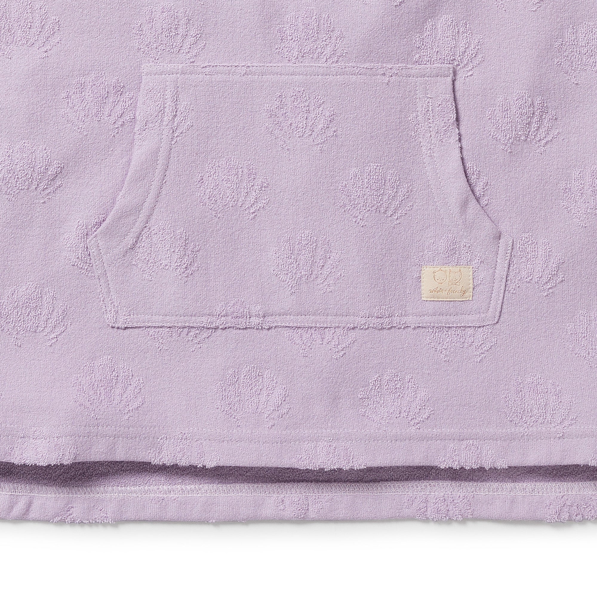 Wilson & Frenchy | Lavender Shells Organic Terry Hooded Poncho