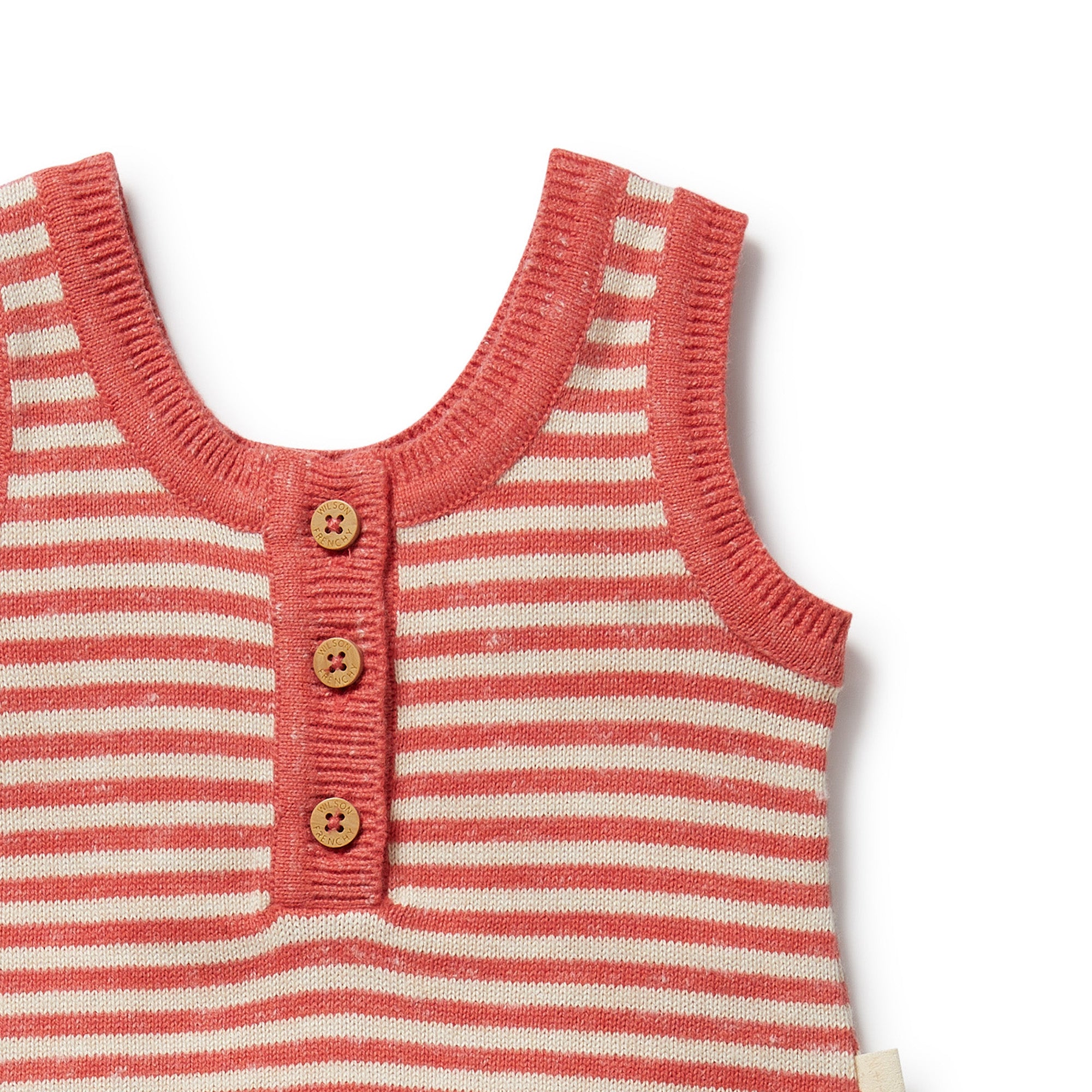 Wilson & Frenchy | Strawberry Swirl Organic Knitted Stripe Set