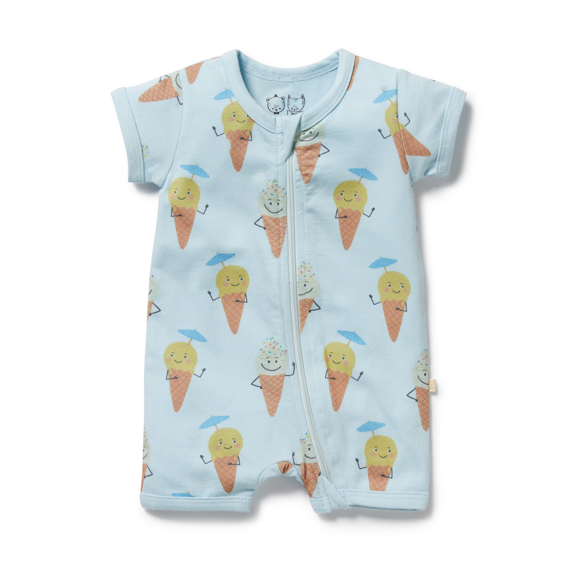 Wilson & Frenchy | Frosty Friends Organic Boyleg Zipsuit